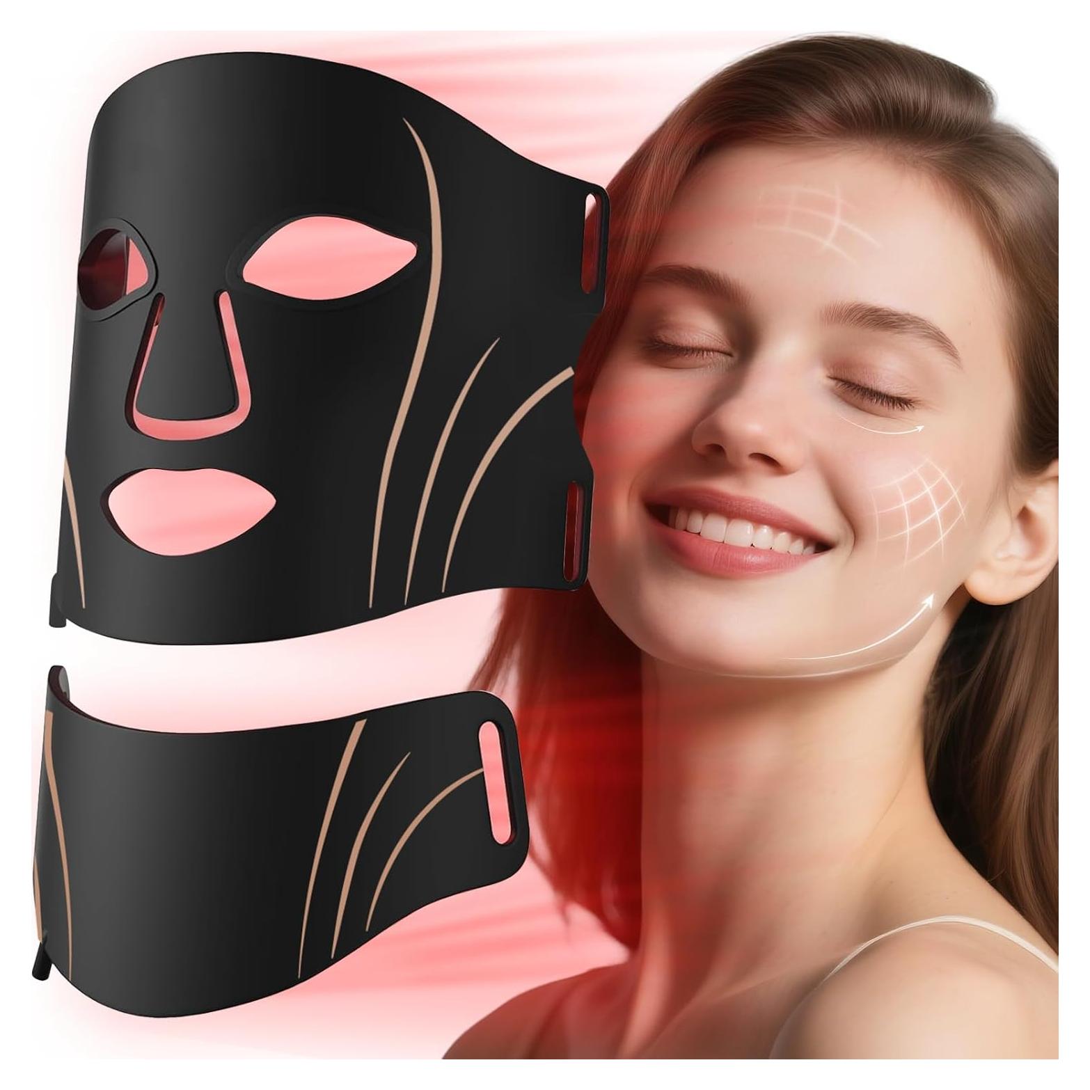 Máscara de Terapia de Luz Roja Facego - Cuidado Facial Portátil