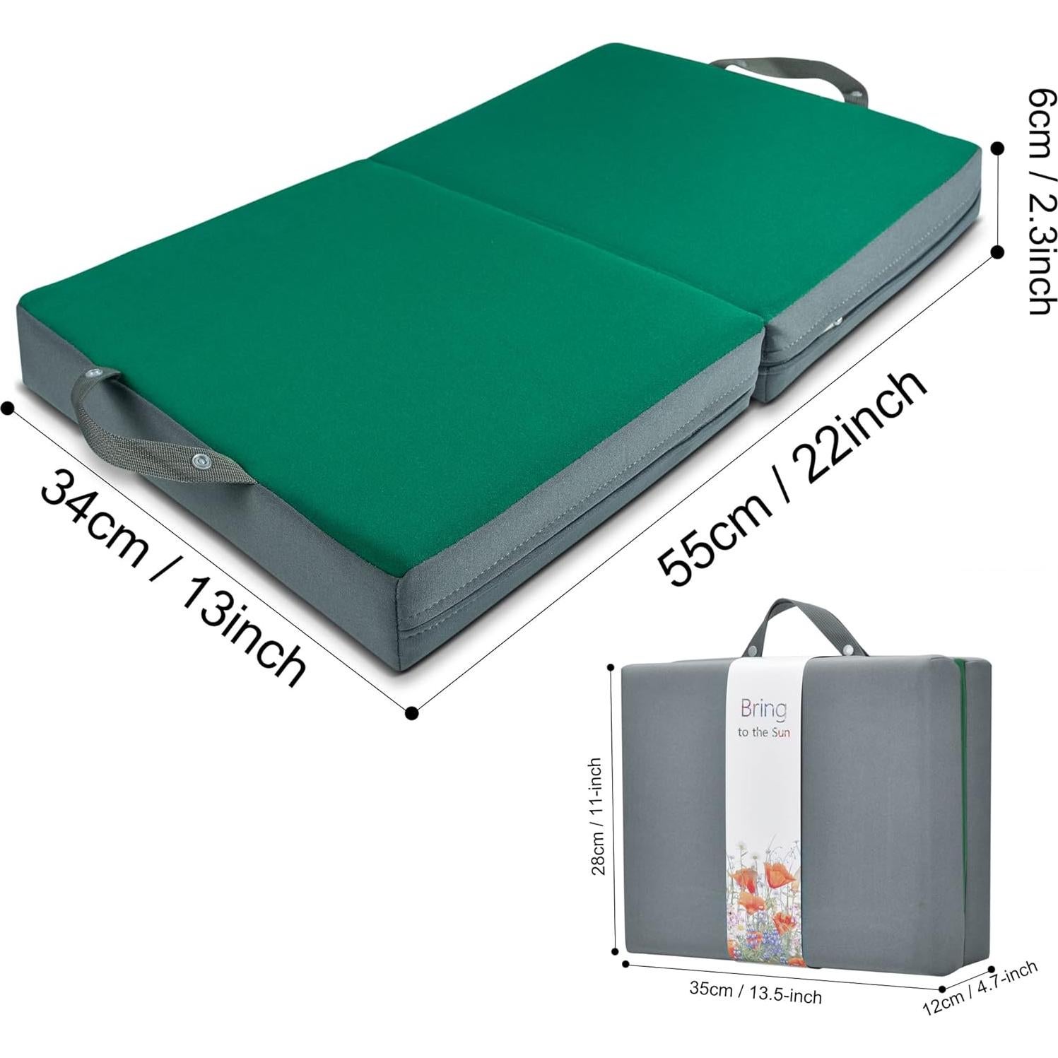 Almohadilla de Rodillas Extra Gruesa KI Store Verde Impermeable