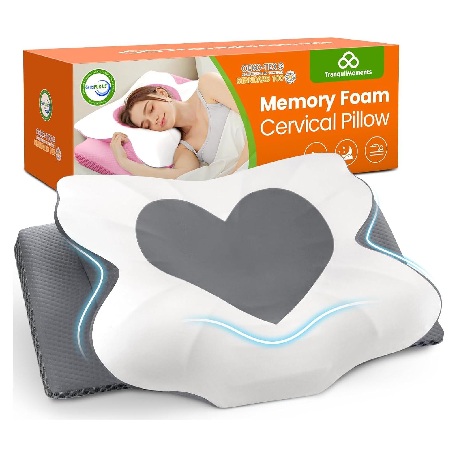 Almohada Cervical Ergonómica TranquilMoments Queen Gris
