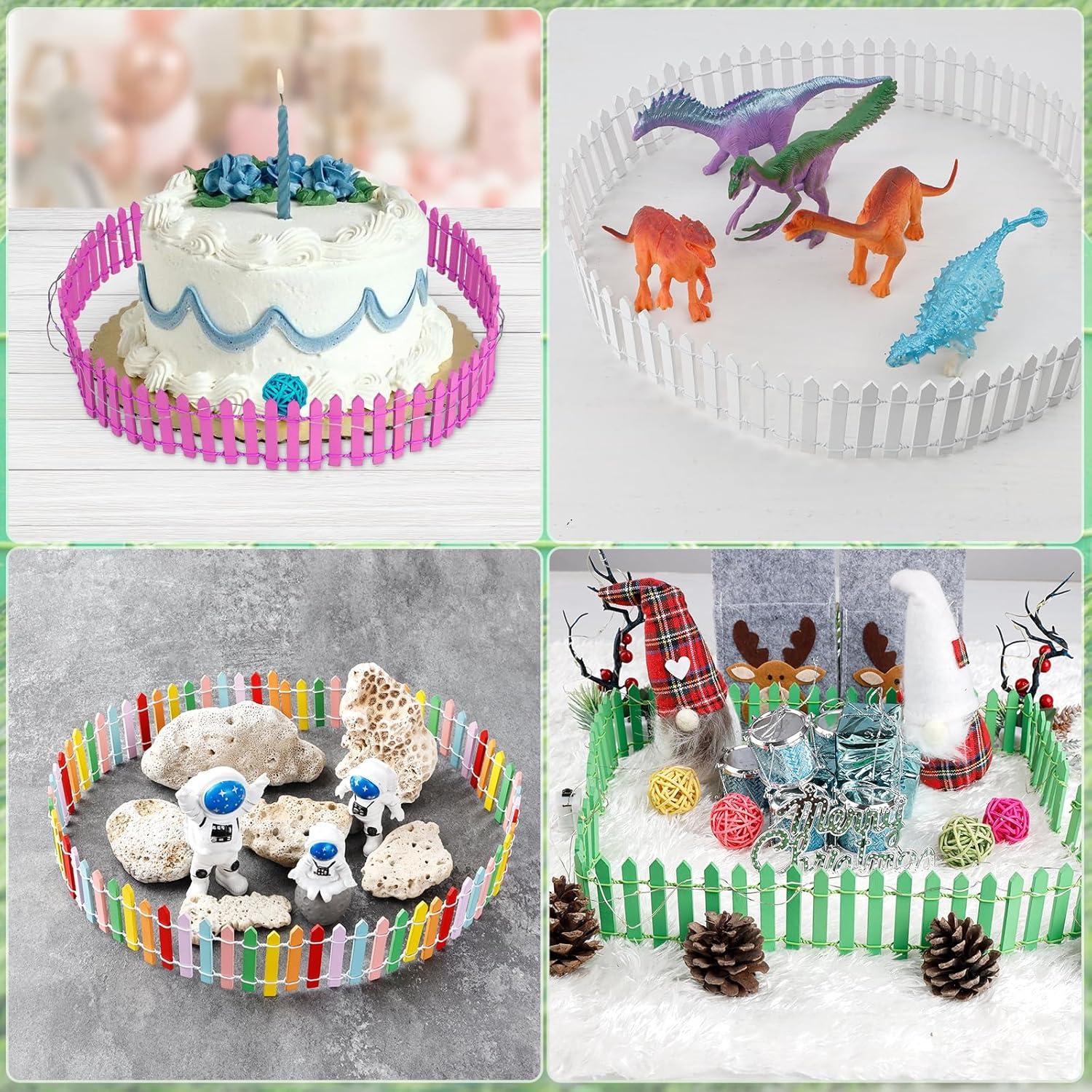 Mini Valla de Jardín de Hadas HOSEASCA 90.17x5.08 cm Blanca