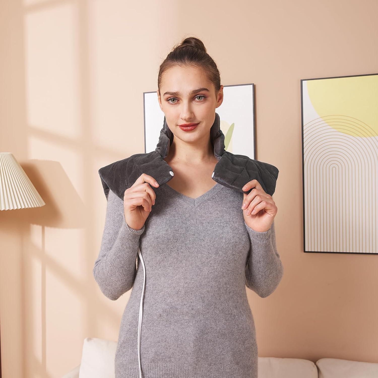 Almohadilla Térmica con Peso Ruqiji 19x24" 12 Niveles Calor