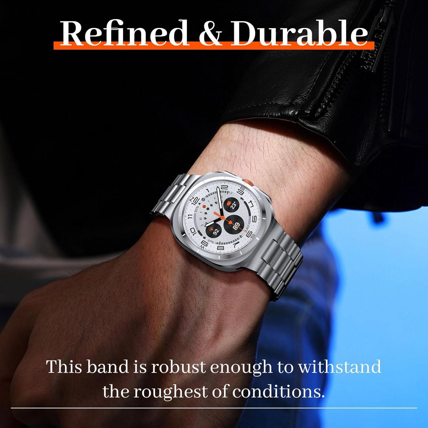 Correa de Acero Inoxidable PanPinnacle para Galaxy Watch 47mm