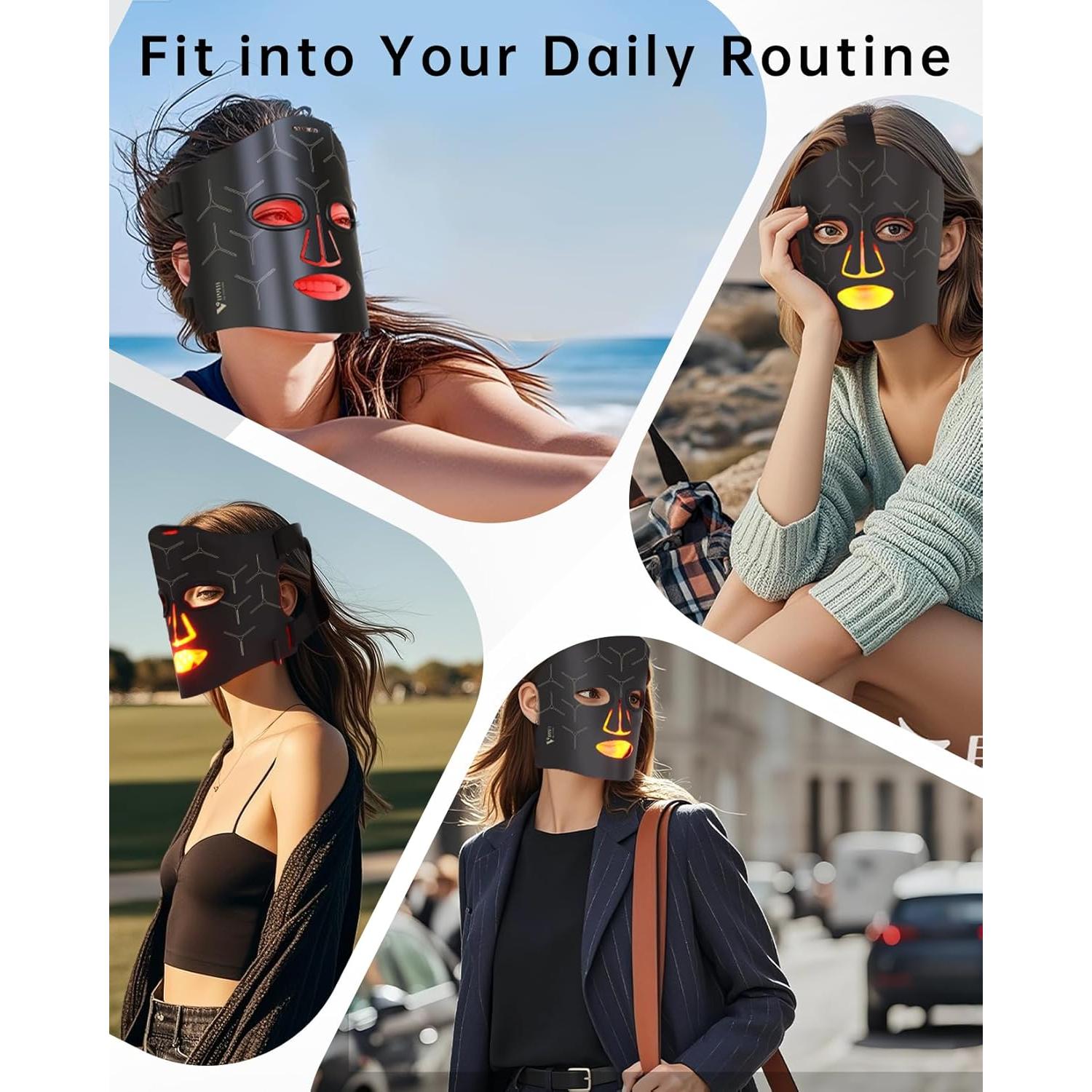 Máscara de Terapia de Luz Roja Infrarroja SHENZHEN 130g 830nm 633nm