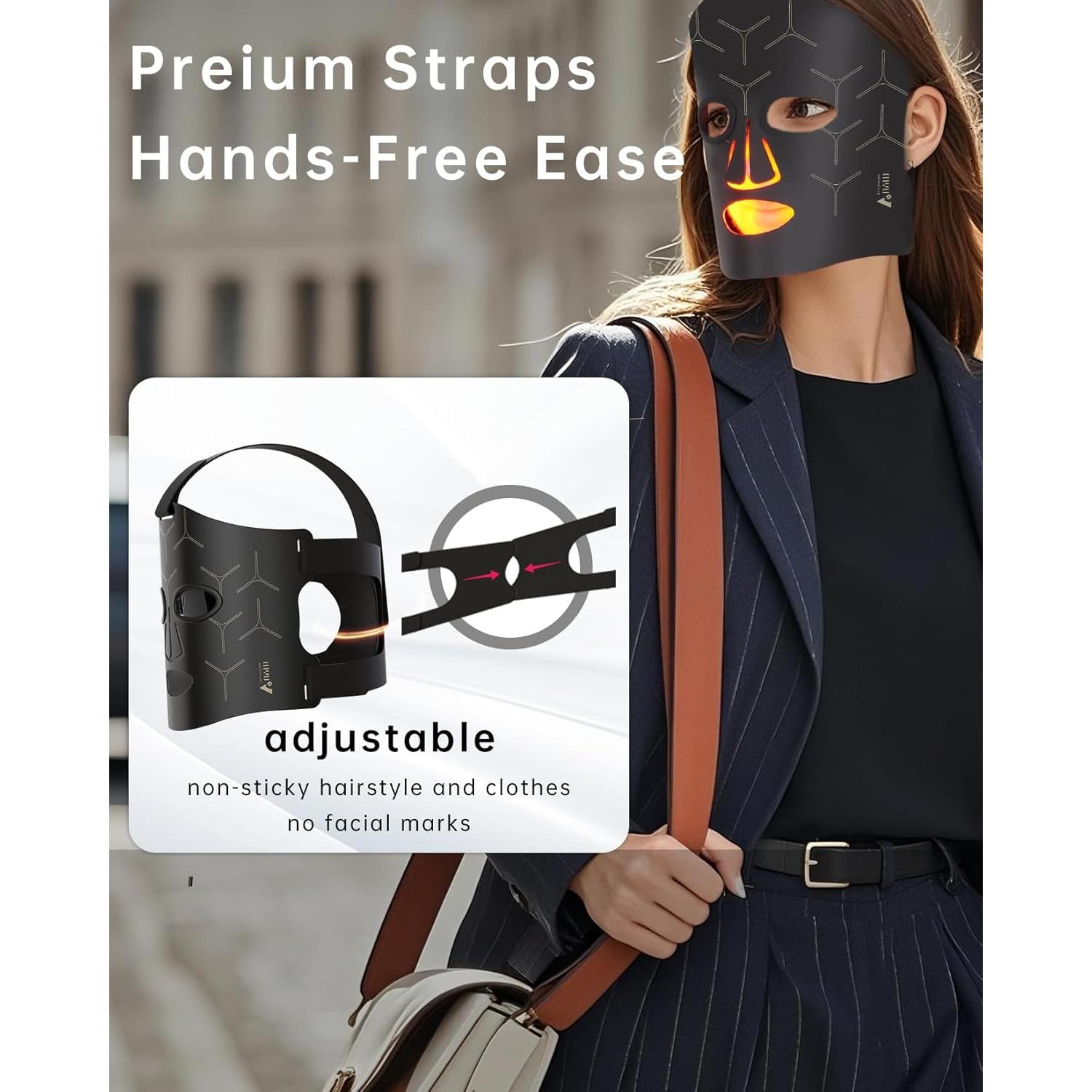 Máscara de Terapia de Luz Roja Infrarroja SHENZHEN 130g 830nm 633nm