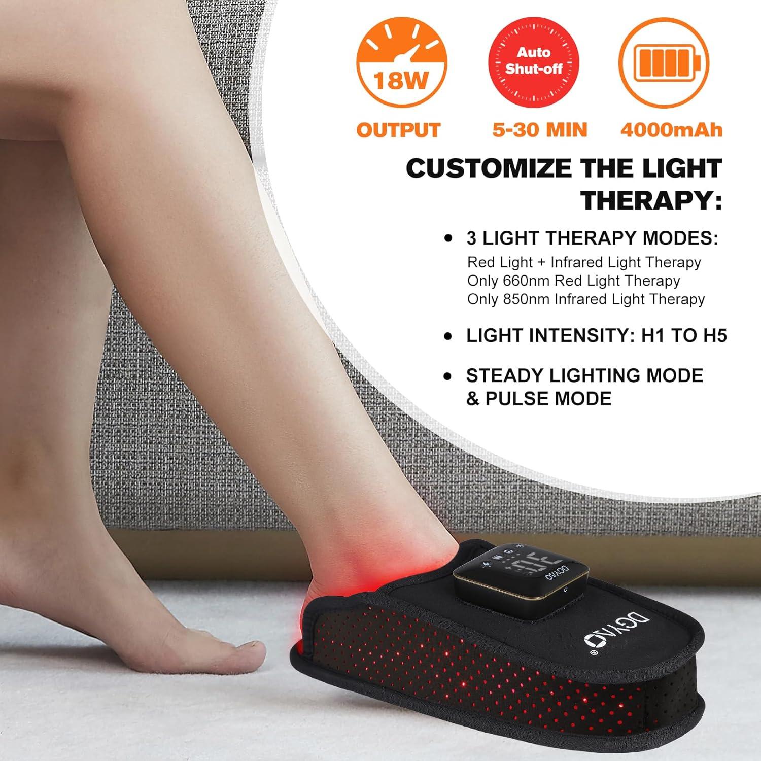 Dispositivo de Terapia de Luz Roja TUOB para Alivio del Dolor en Pies