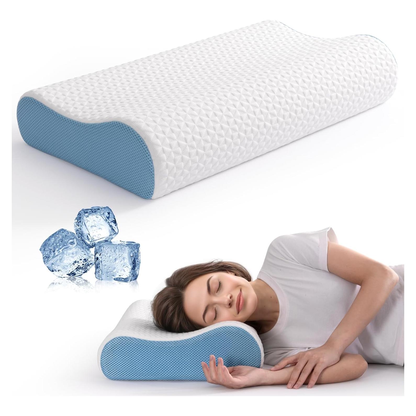 Almohada Ergonómica de Espuma con Memoria Lukace - Alivio Cuello