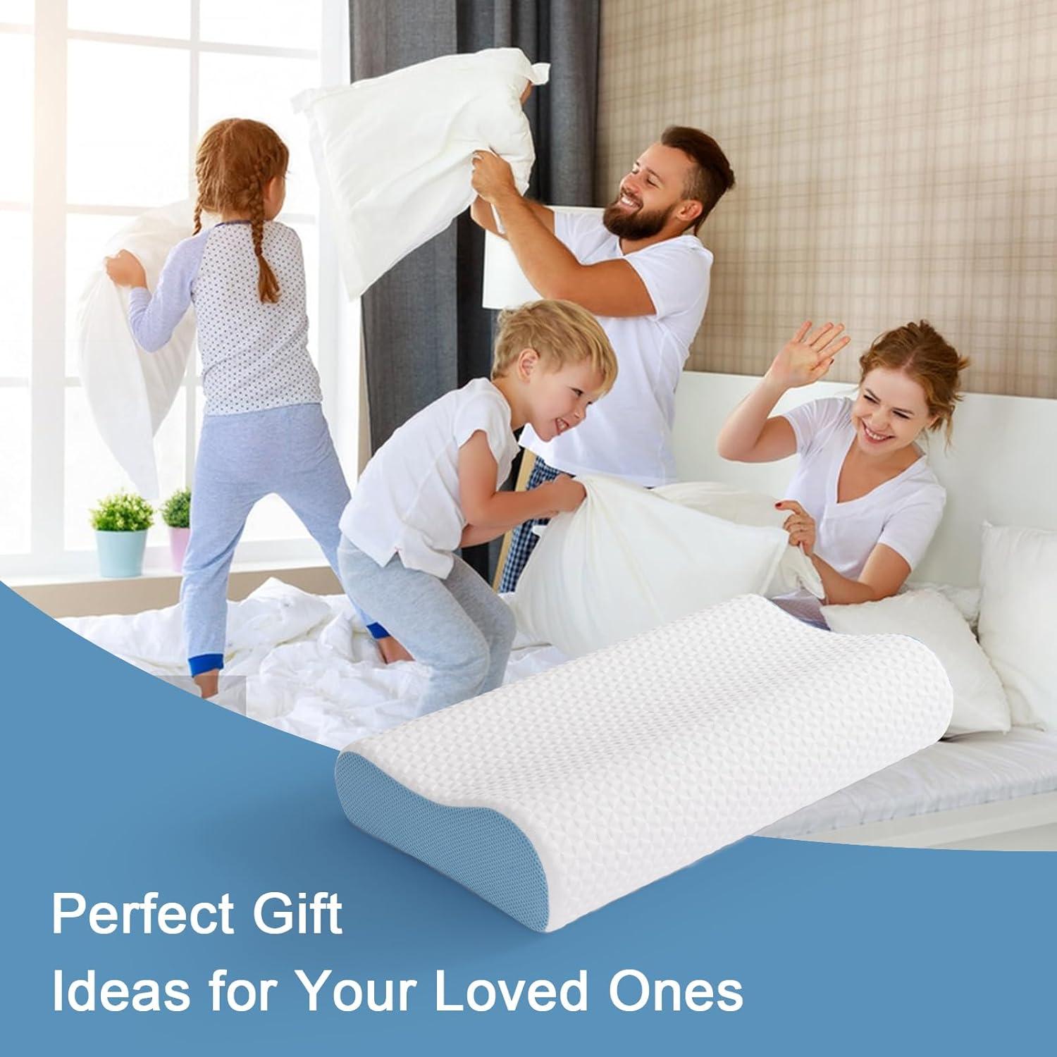 Almohada Ergonómica de Espuma con Memoria Lukace - Alivio Cuello