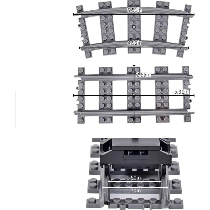 Accesorios de Vías de Tren MXIZYDAOY con Cruce Ferroviario