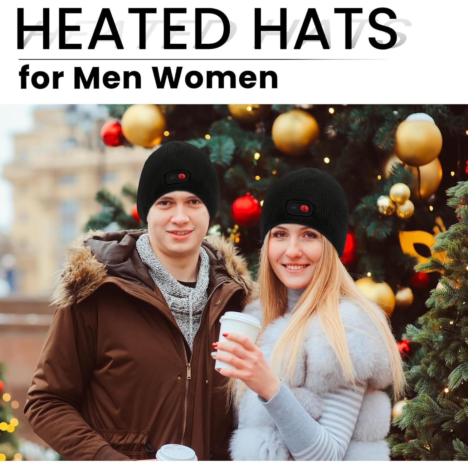 Gorro Calentable Eléctrico MMlove Negro 7.4V para Hombre y Mujer