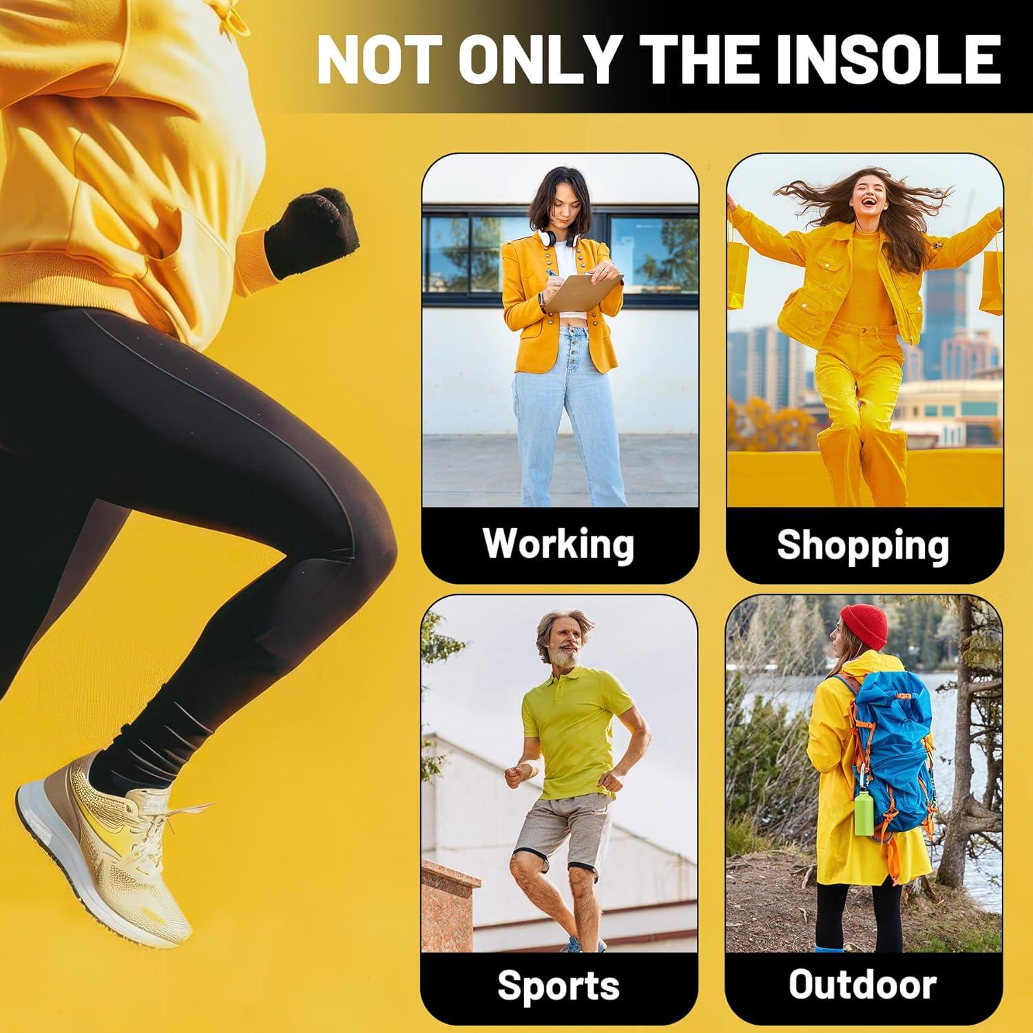 Plantillas Ortopédicas de Soporte Arco Archepaid para Alivio de Fascitis Plantar - Tamaño Ajustable 240mm