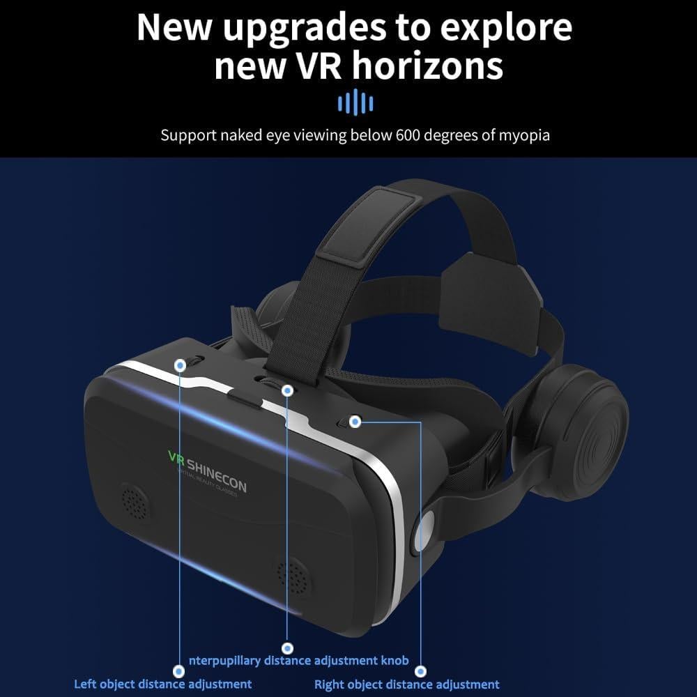 Auriculares VR Shinecon 3D para iPhone y Android 4.7-7"