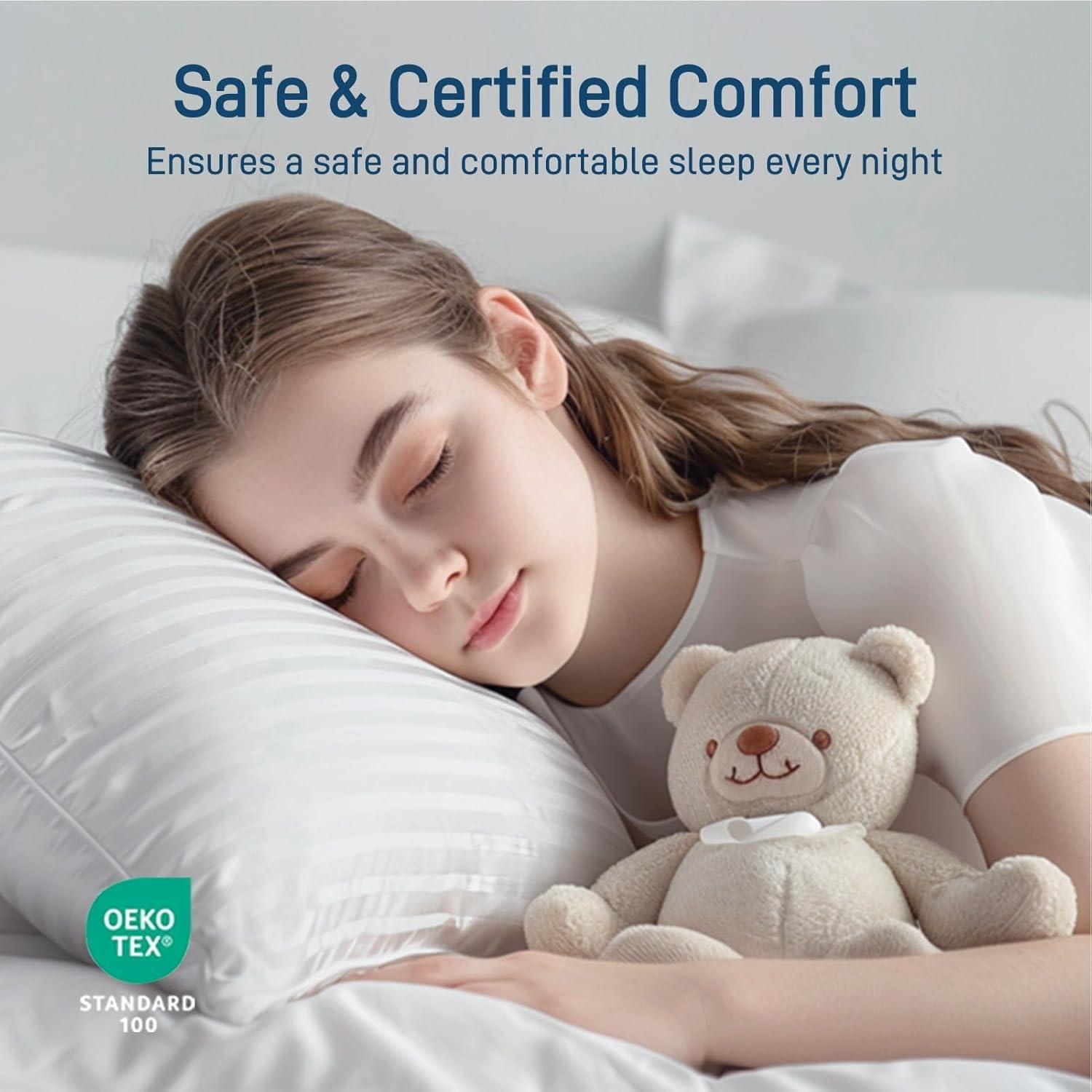 Almohada Hipoalergénica Ankwos Reina - Suave y Fresca 71x51cm