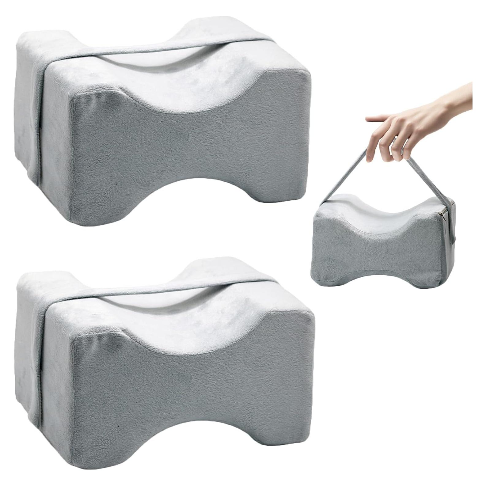 Funda de Almohada para Rodilla Tewloss 2 Pcs Gris 25.9x23.9 cm