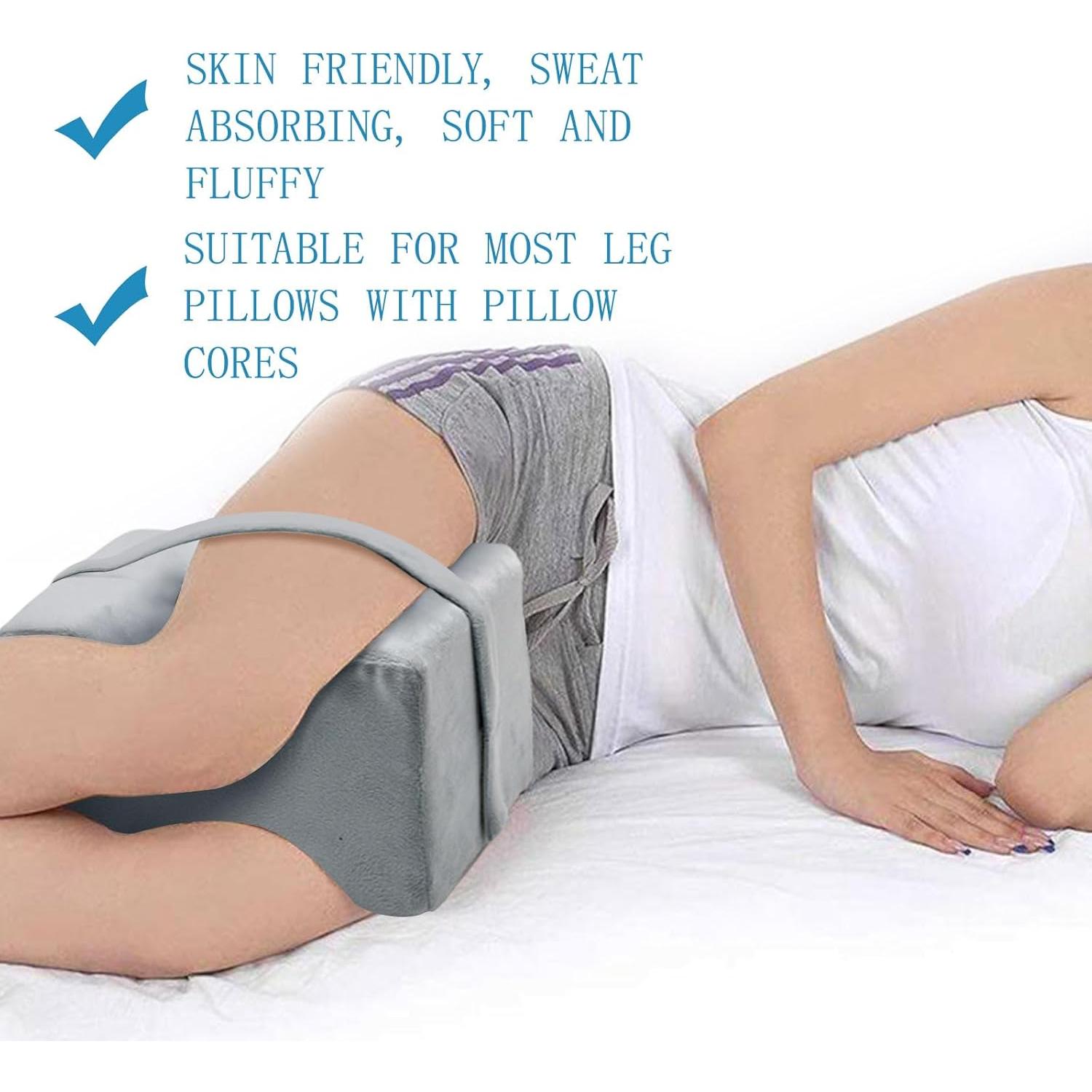 Funda de Almohada para Rodilla Tewloss 2 Pcs Gris 25.9x23.9 cm