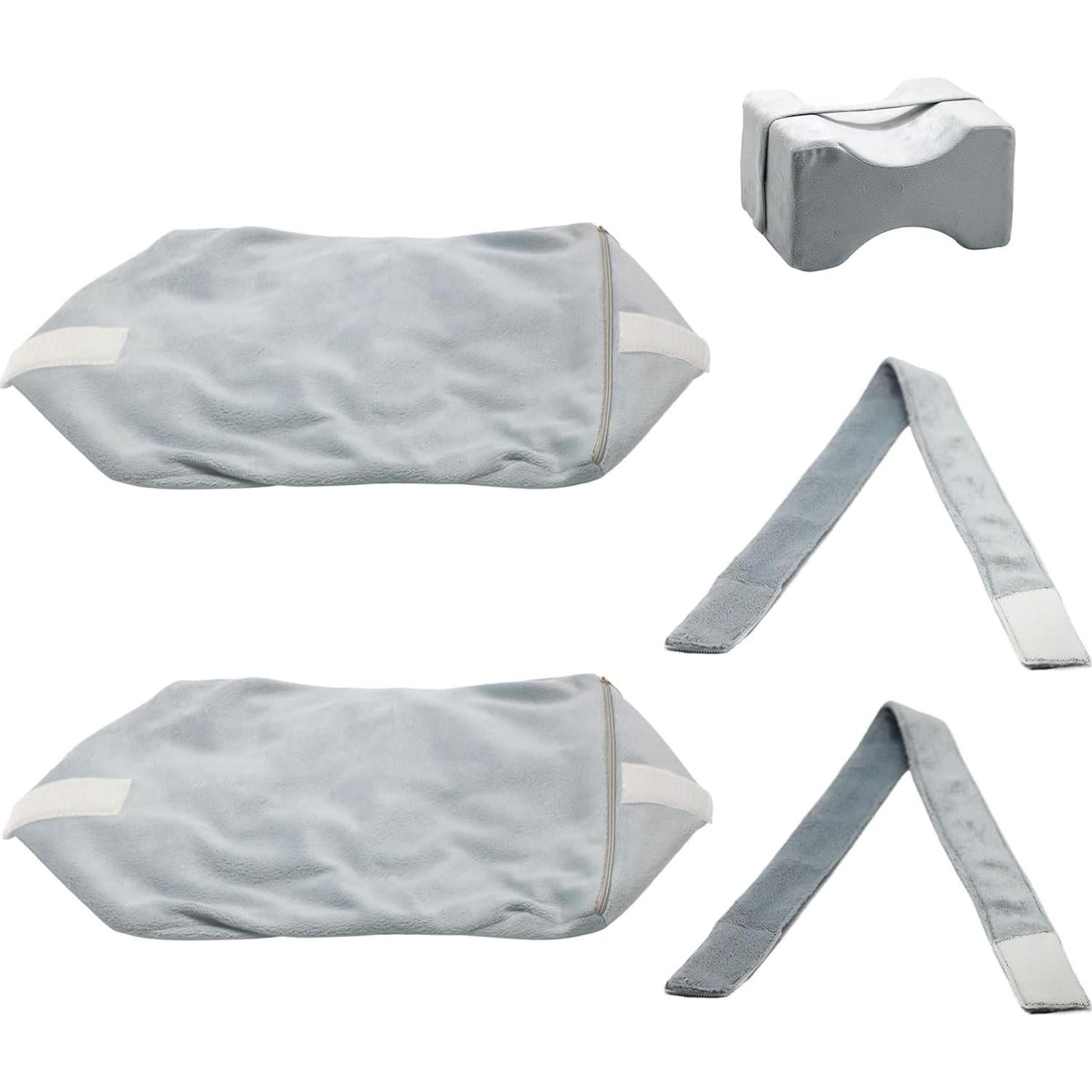 Funda de Almohada para Rodilla Tewloss 2 Pcs Gris 25.9x23.9 cm