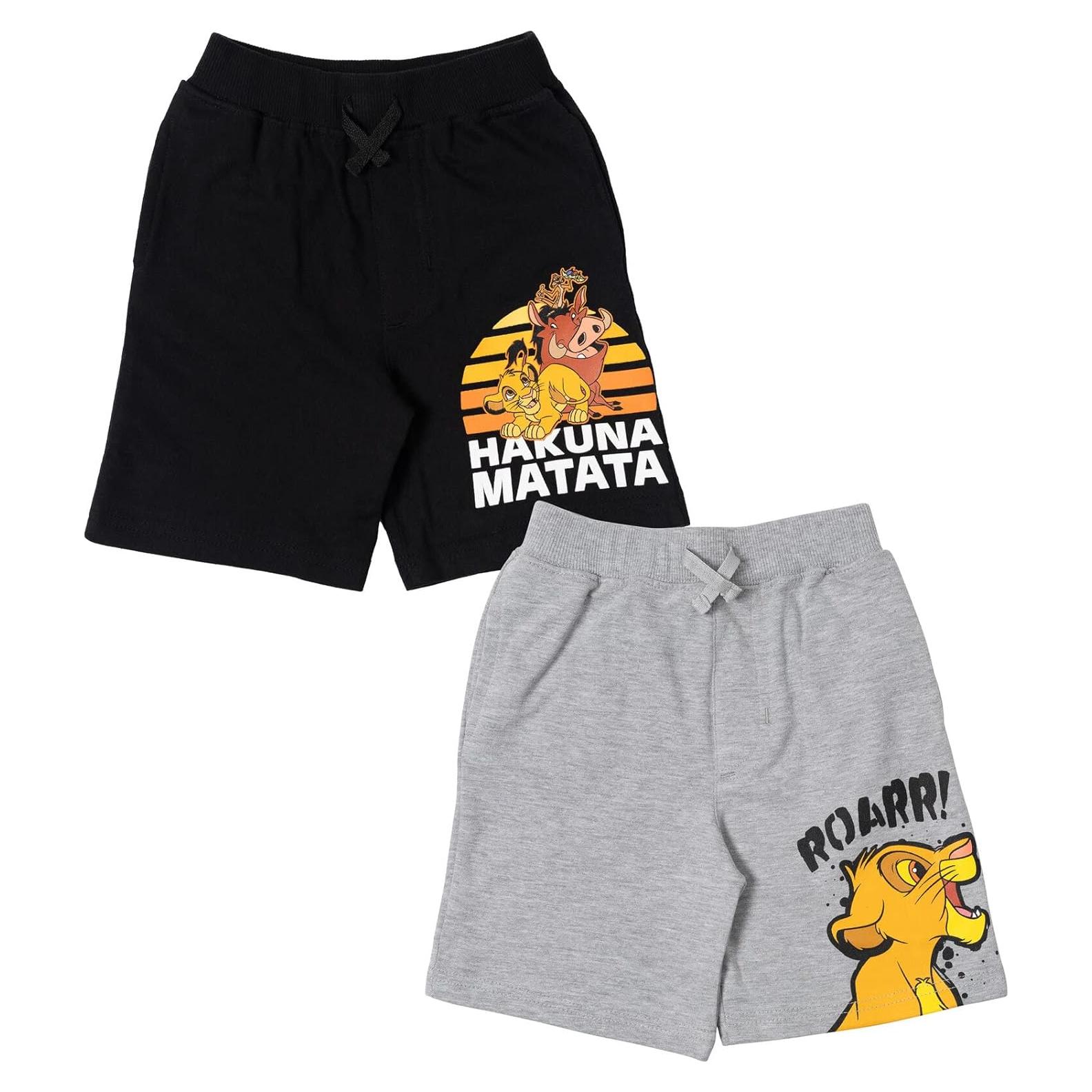 Pantalones Cortos Disney El Rey León 2 Pack Niños 5T