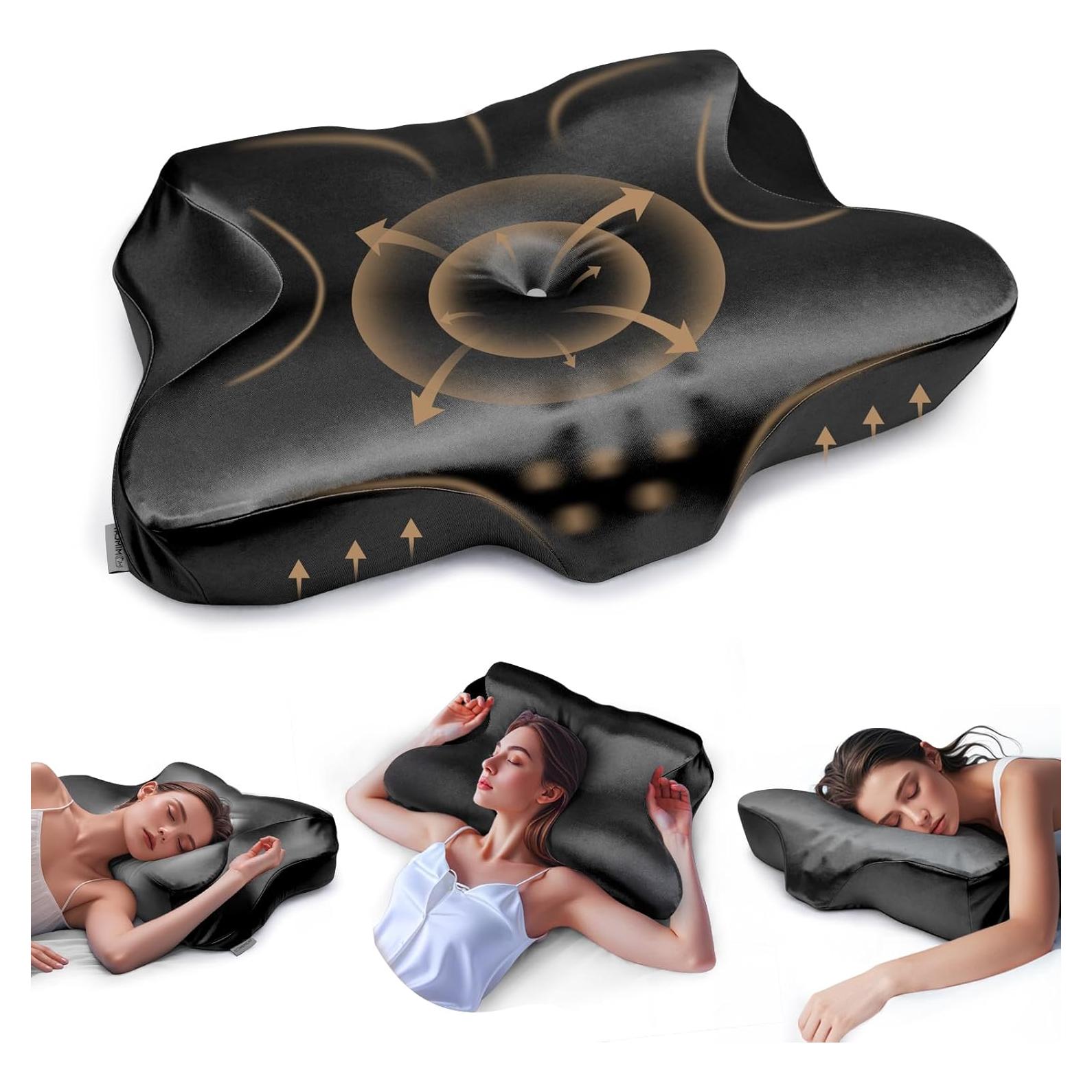 Almohada Cervical MIMCAT Ajustable Espuma de Memoria Refrigerante