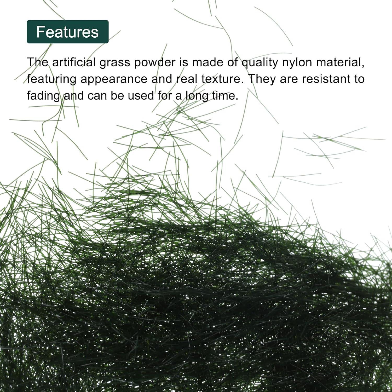 Hierba Estática MECCANIXITY Nylon 5mm Verde Oscuro 2x30g