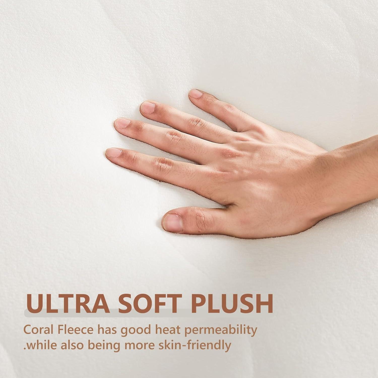 Almohadilla Térmica Homemate Individual Franela Coral 190.5x99.1cm