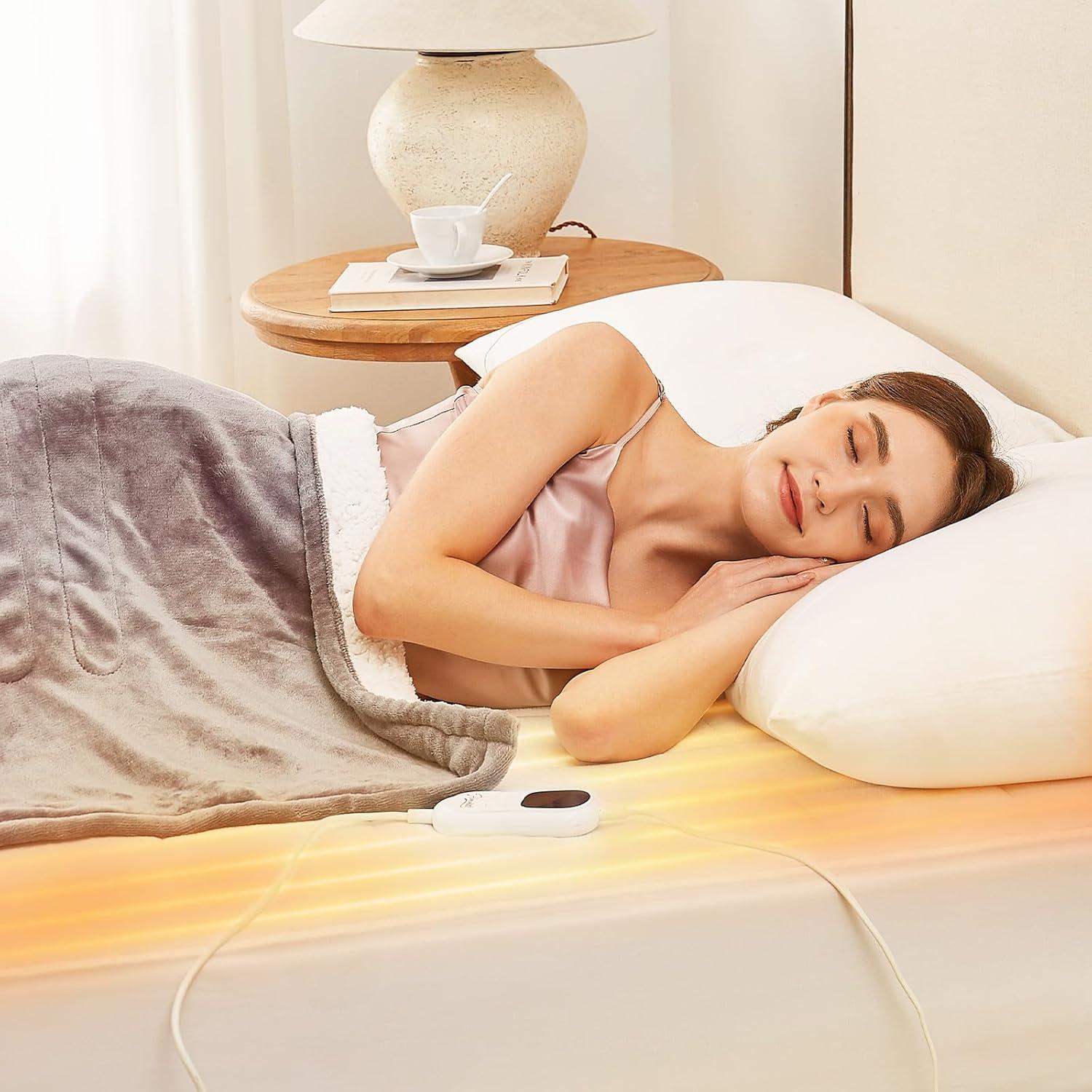 Almohadilla Térmica Homemate Individual Franela Coral 190.5x99.1cm