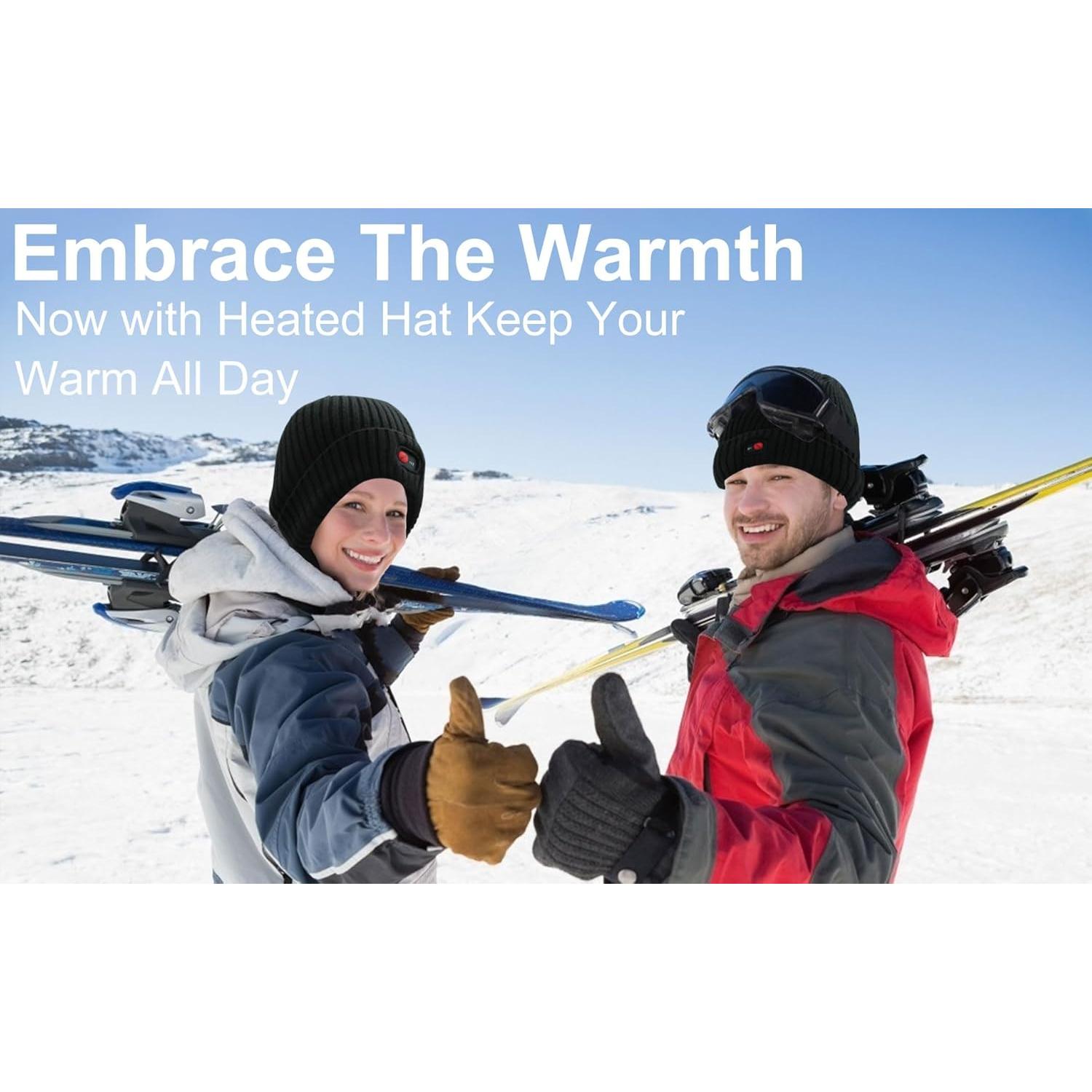 Gorro Calentado Eléctrico Rabbitroom 7.4V Unisex con 3 Calores