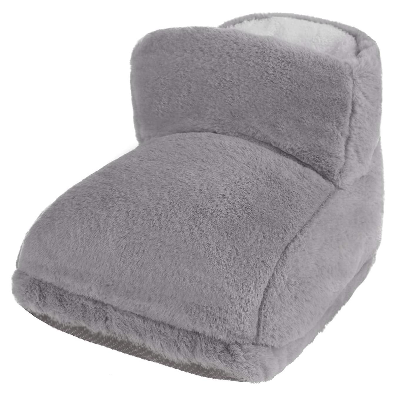 Calentador de pies eléctrico PURFUN gris, suave y térmico