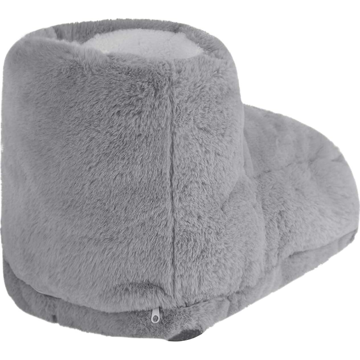 Calentador de pies eléctrico PURFUN gris, suave y térmico