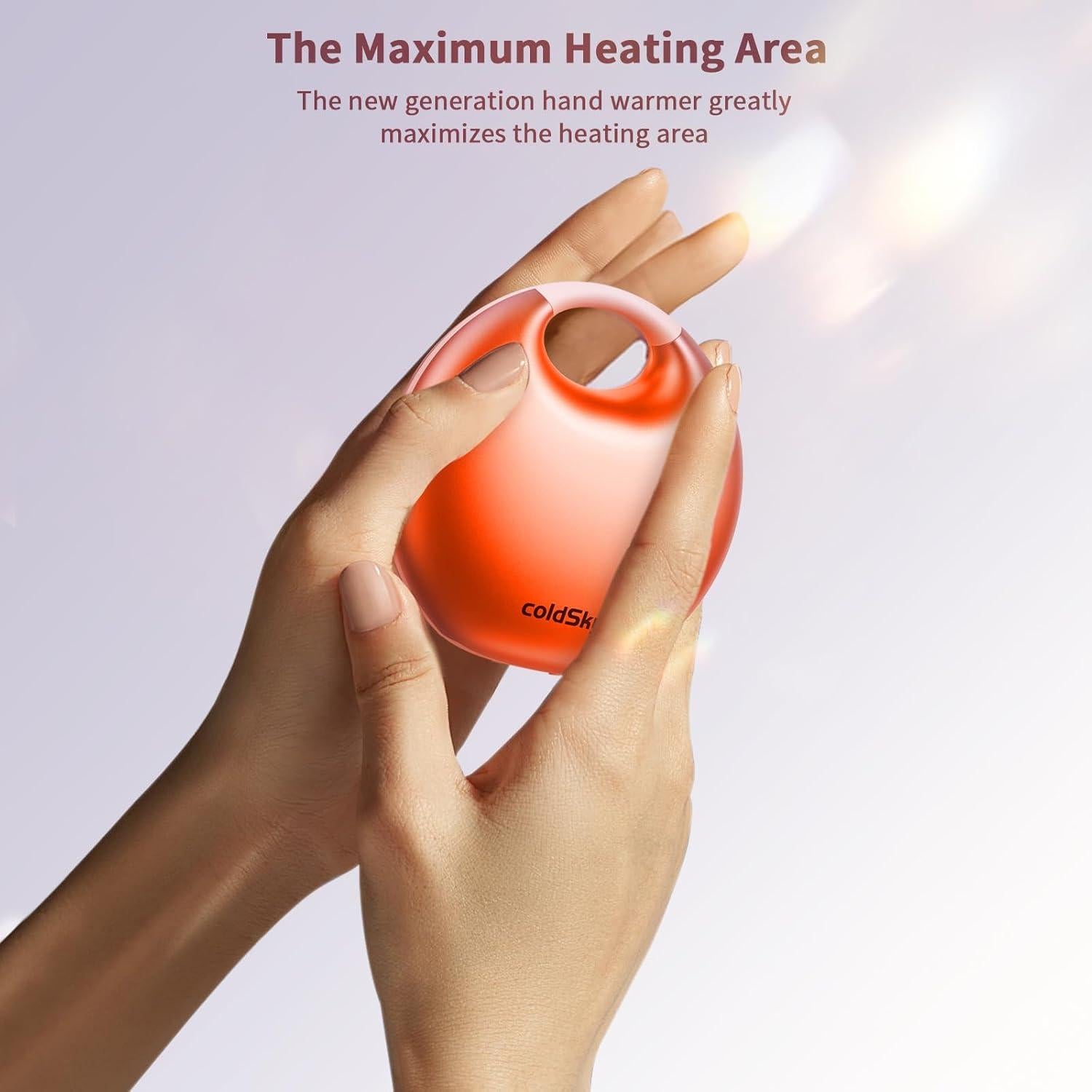 Calentador de Manos Eléctrico coldSky YL129 Rosa 4000mAh