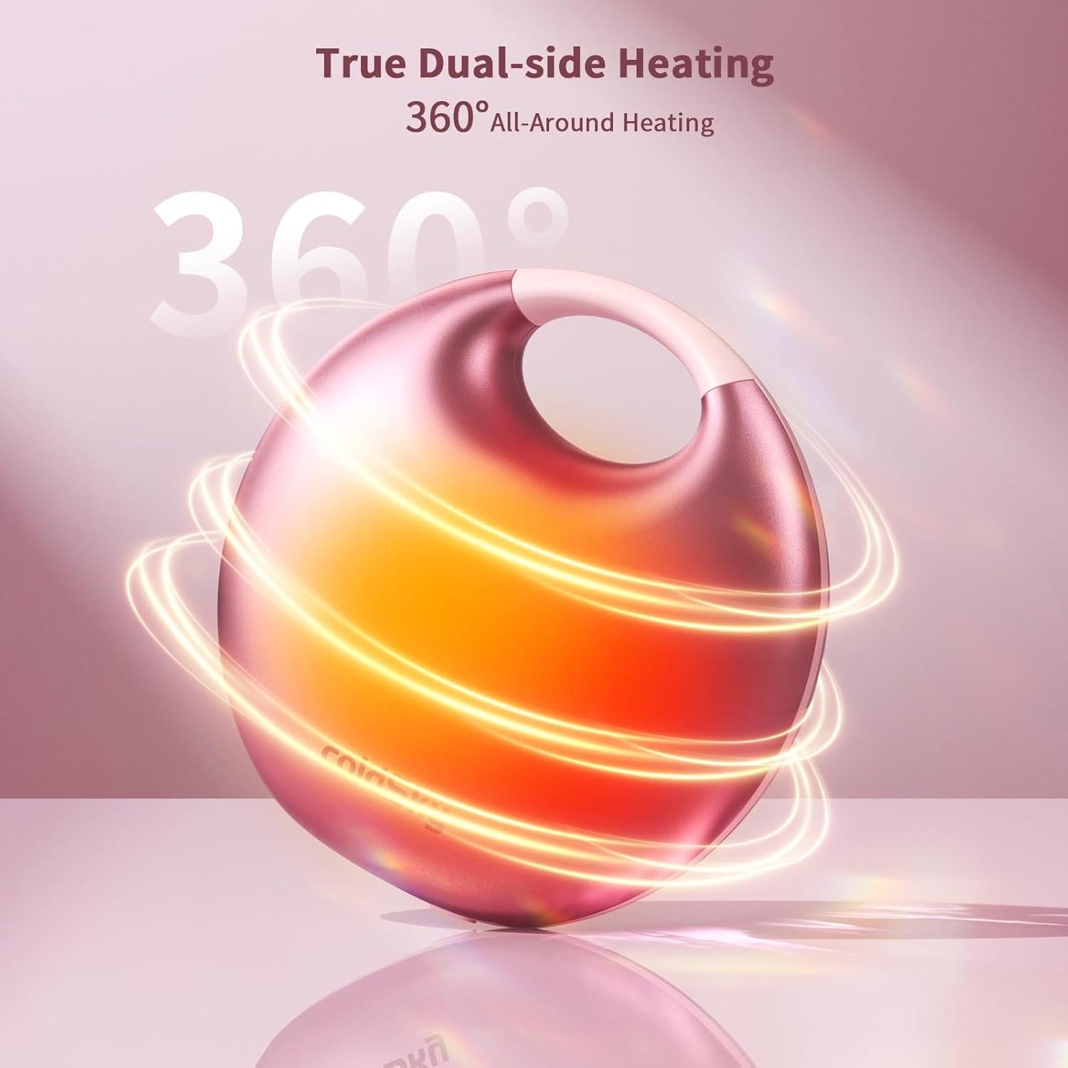 Calentador de Manos Eléctrico coldSky YL129 Rosa 4000mAh