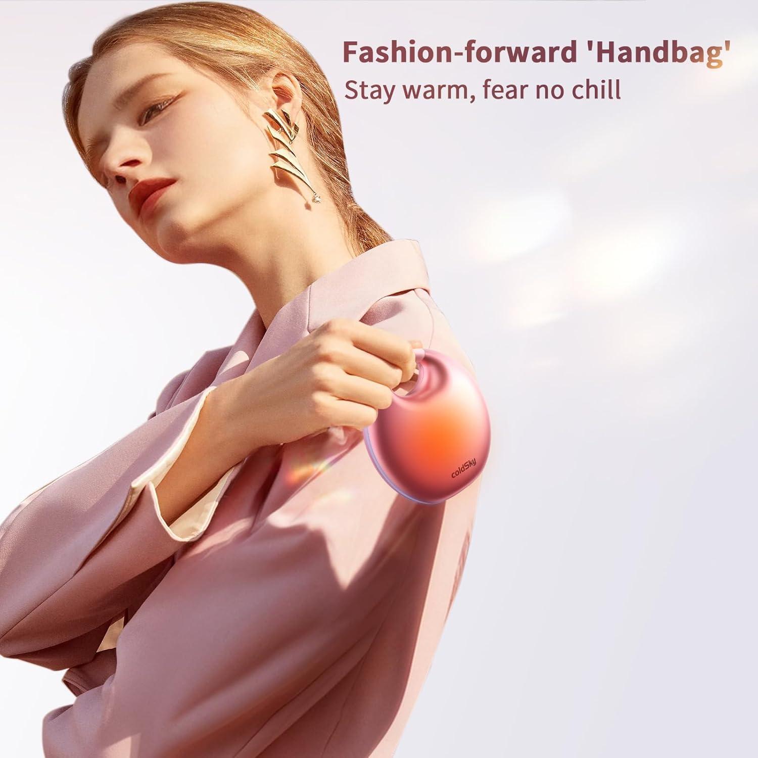 Calentador de Manos Eléctrico coldSky YL129 Rosa 4000mAh