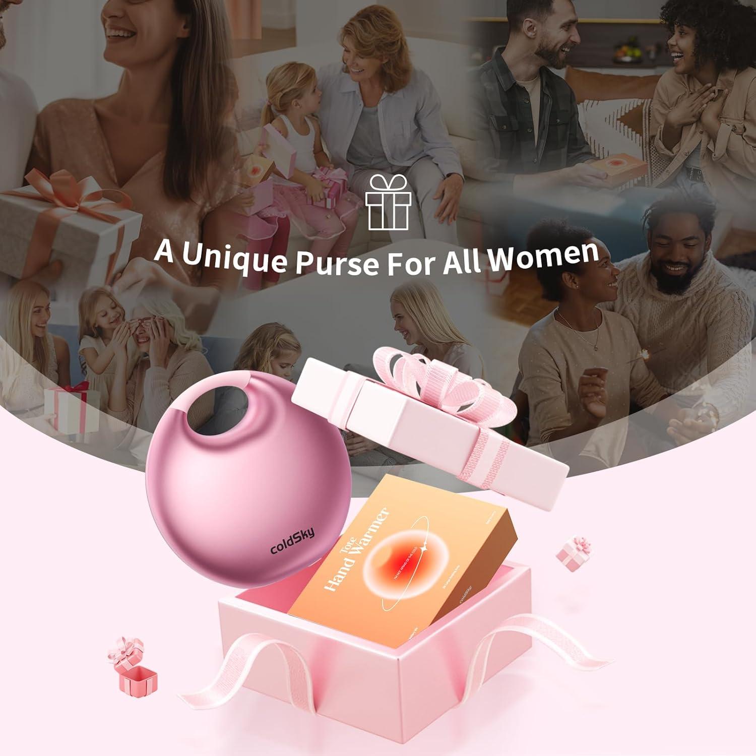 Calentador de Manos Eléctrico coldSky YL129 Rosa 4000mAh