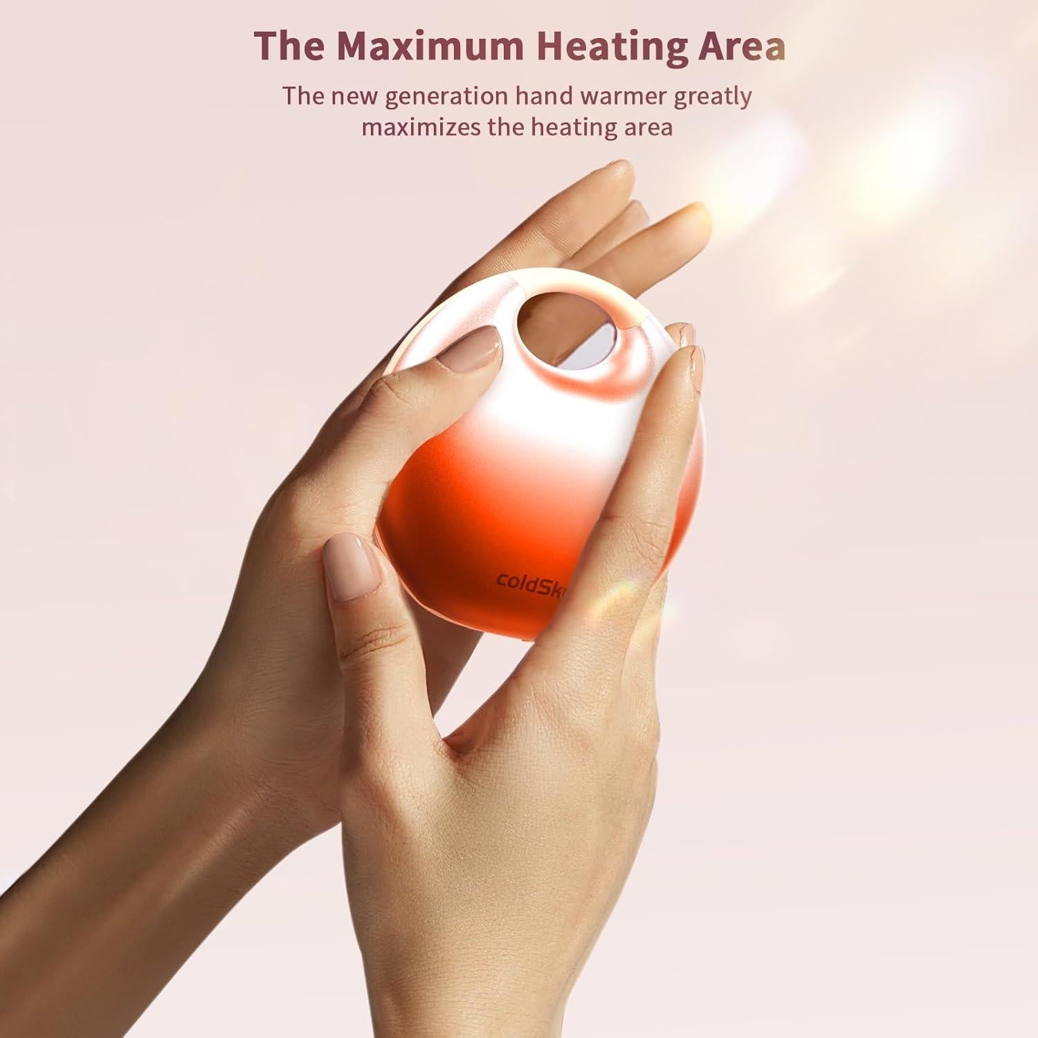Calentador de Manos Eléctrico coldSky YL129 4000mAh Naranja