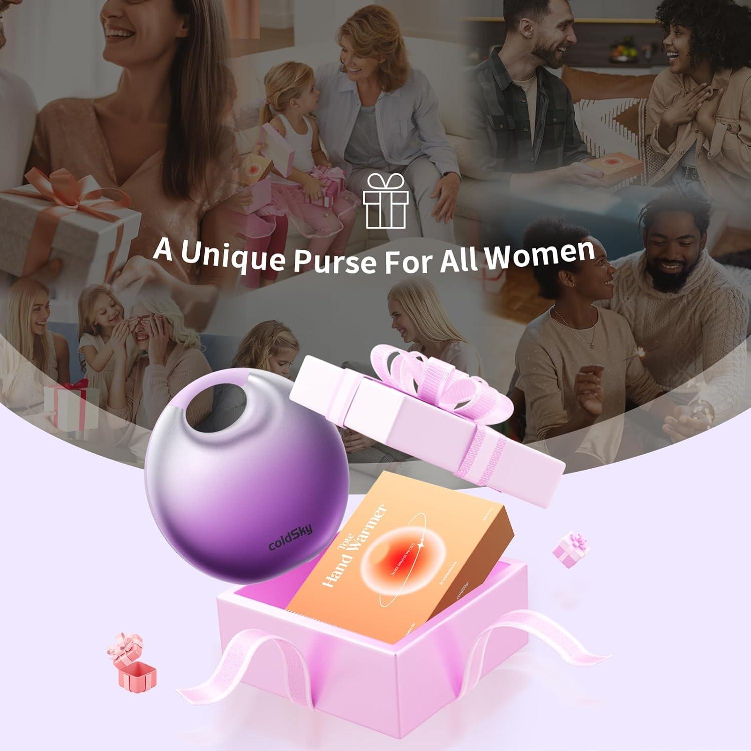 Calentador de Manos Eléctrico coldSky YL129 4000mAh Púrpura