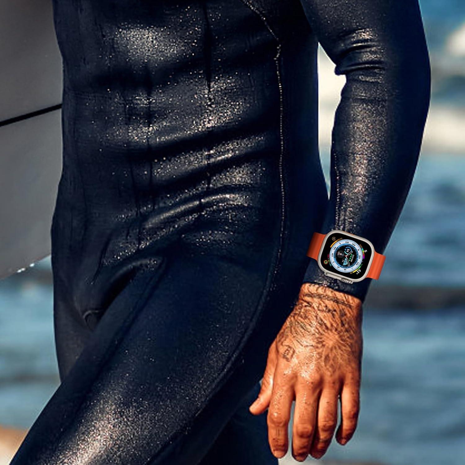 Banda Oceánica Silicona Ajustable para Apple Watch Ultra 49mm