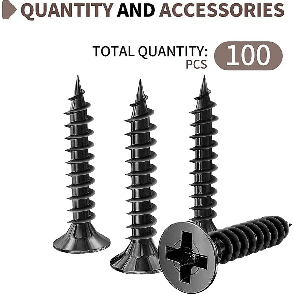 Tornillos de Madera M3 x 20mm LERNOU 200pcs Autoperforantes