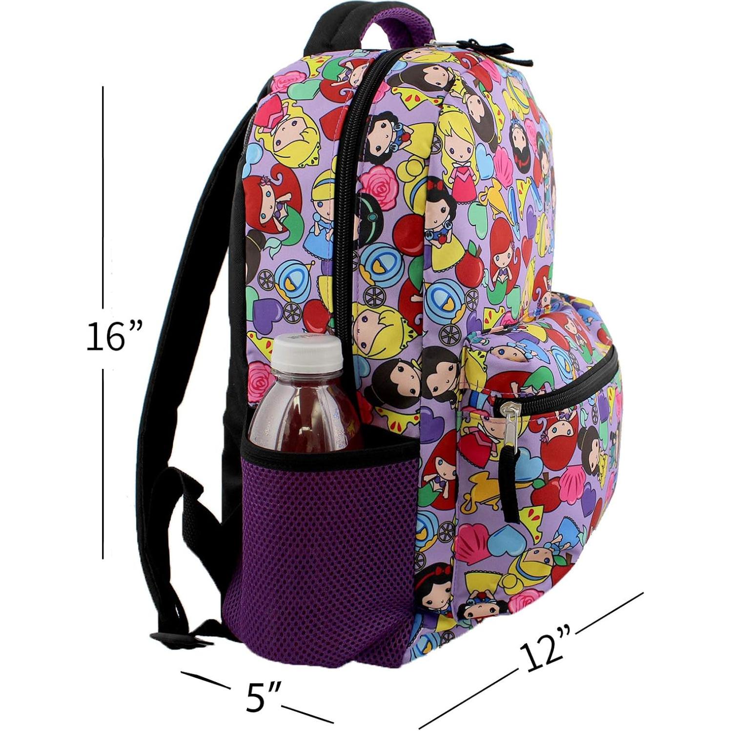 Mochila Escolar Disney Princess 40.6 cm Morado Talla Única