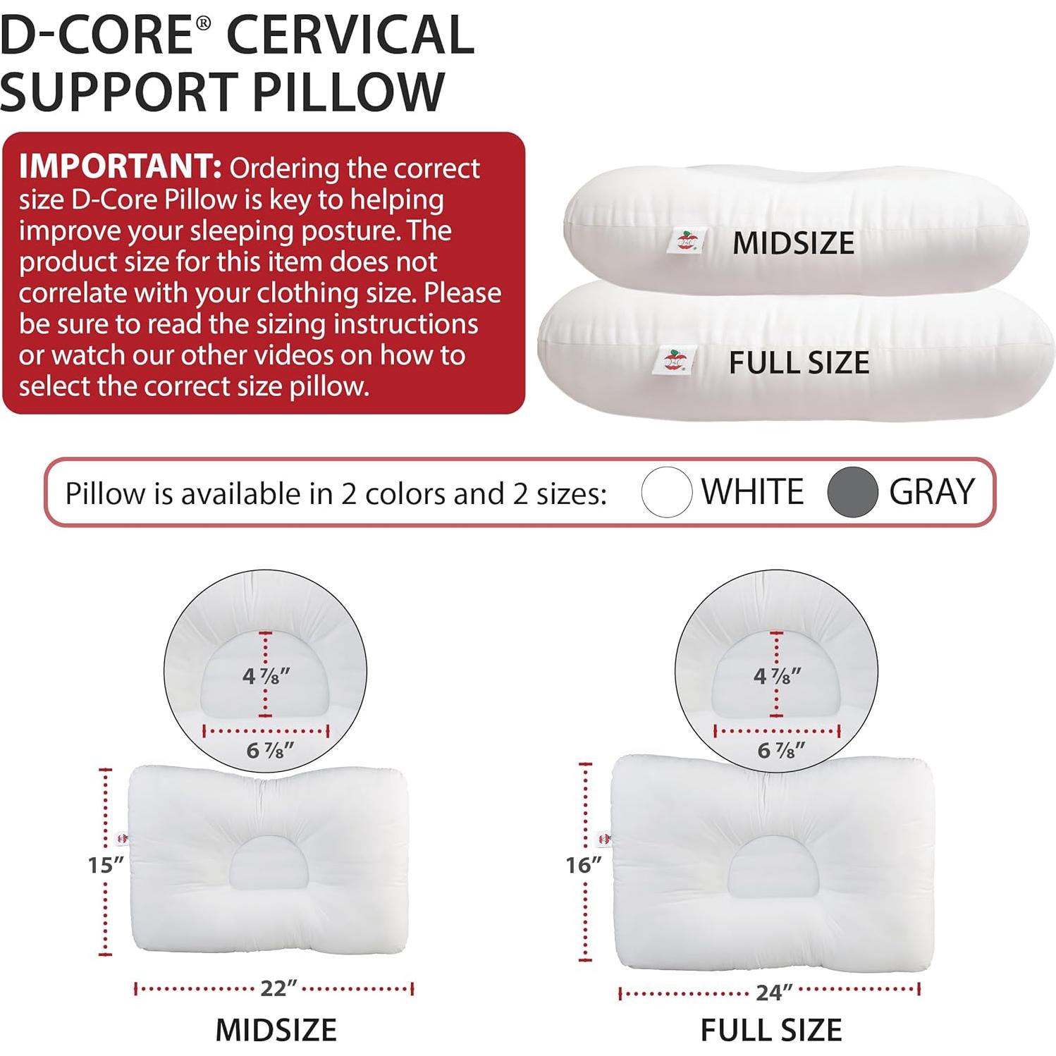 Almohada Cervical Ortopédica Productos Core D-Core 61x40.6cm