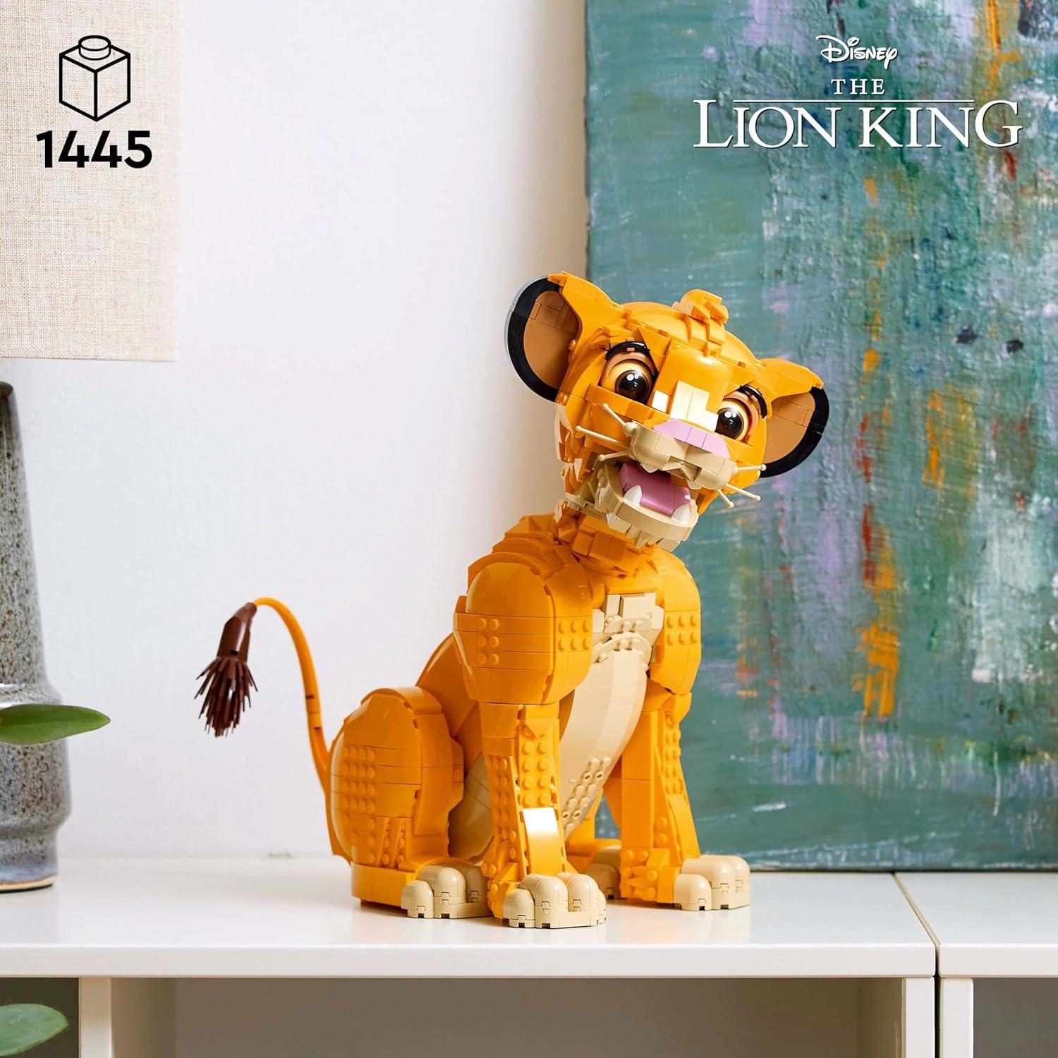 LEGO Disney Simba Joven Rey León 43247, 1445 Piezas