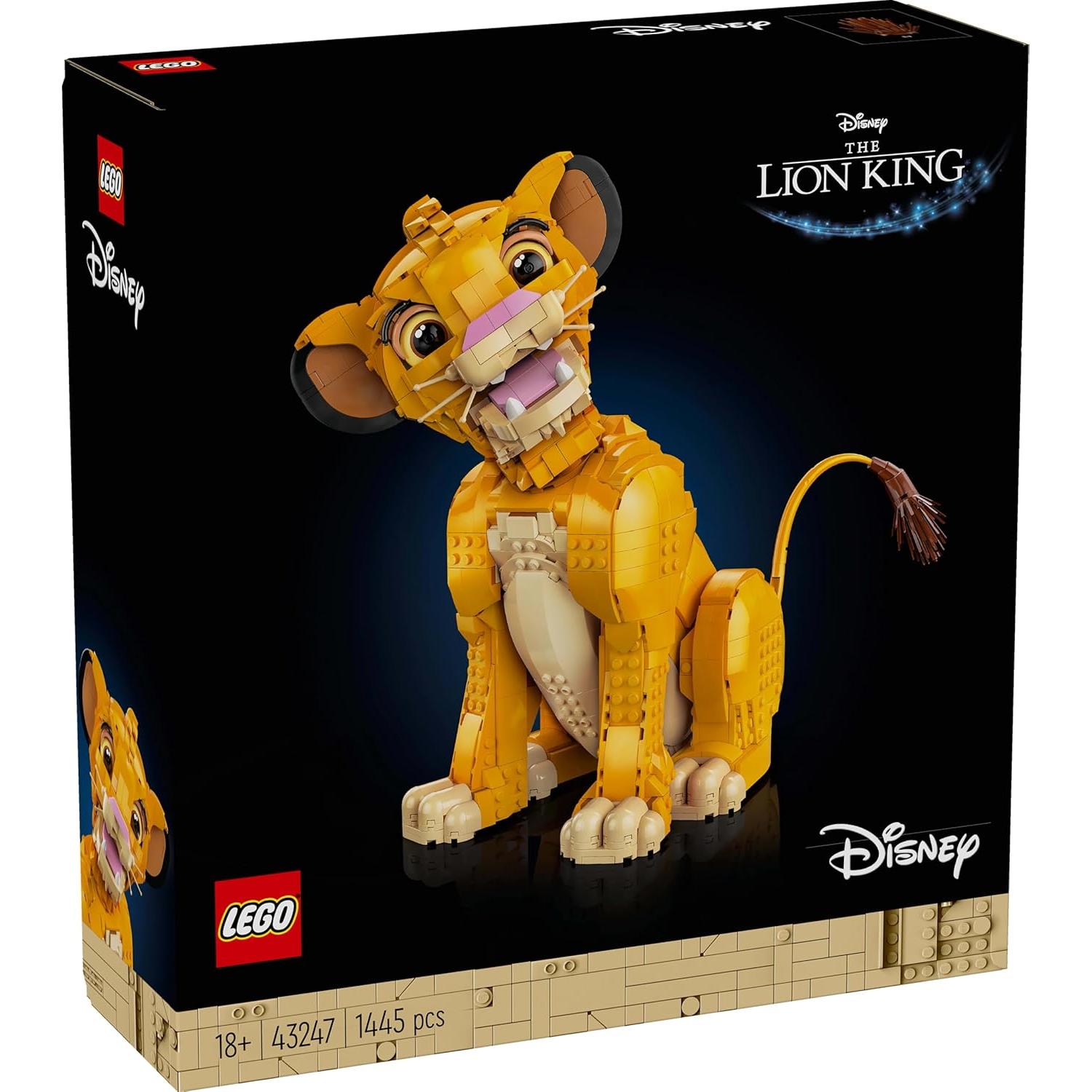 LEGO Disney Simba Joven Rey León 43247, 1445 Piezas