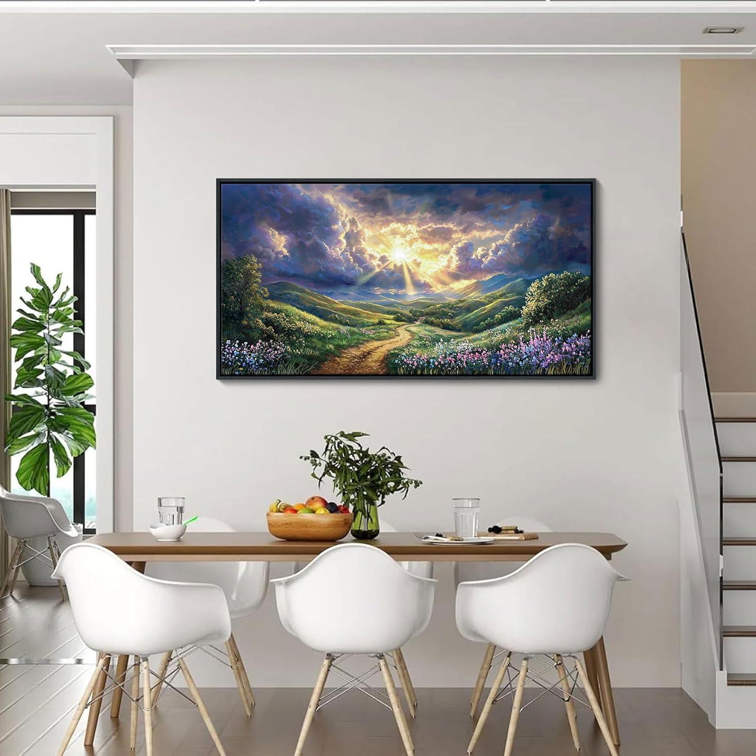 Arte de Pared Enmarcado HKDGOKA Paisajístico 101.6x50.8 cm