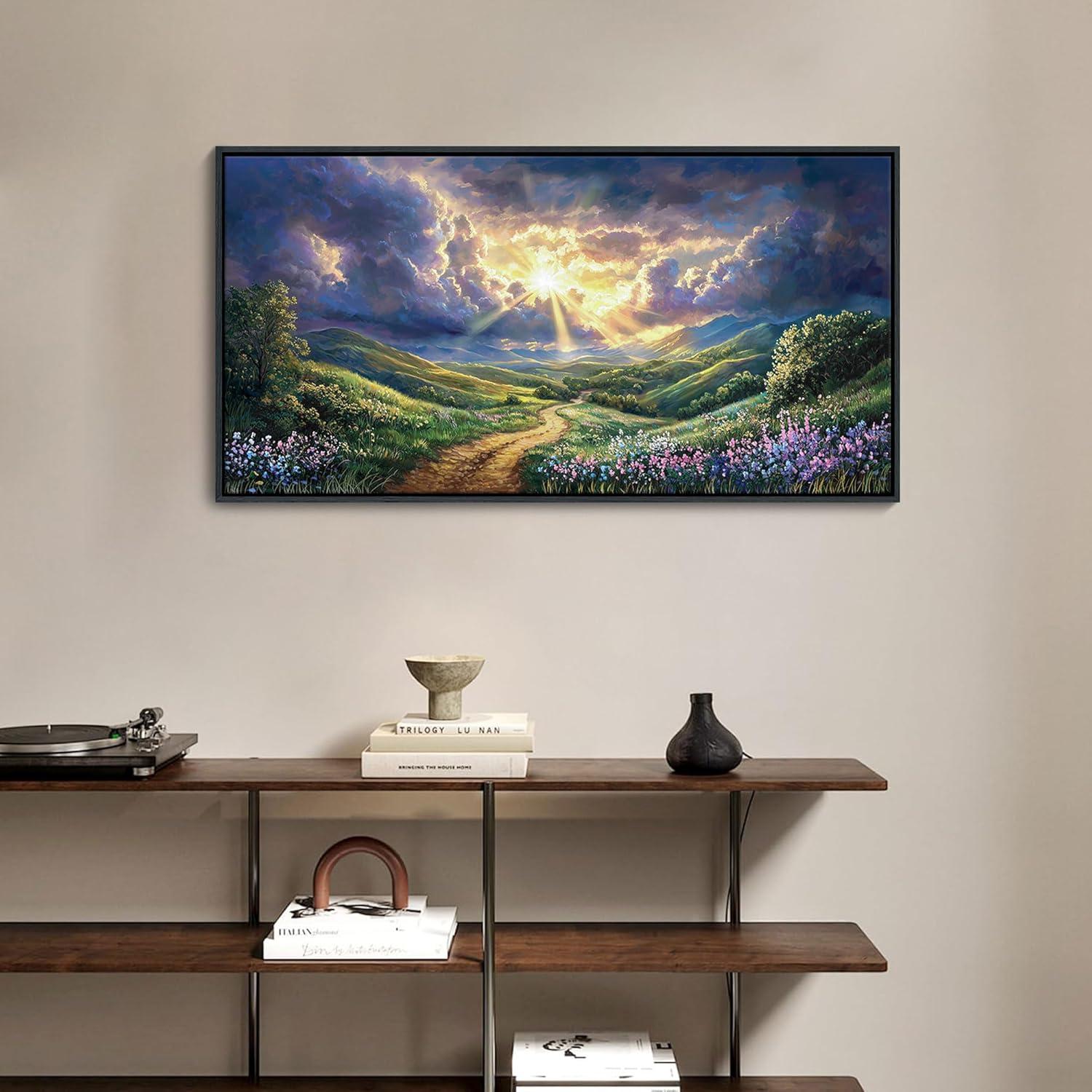 Arte de Pared Enmarcado HKDGOKA Paisajístico 101.6x50.8 cm