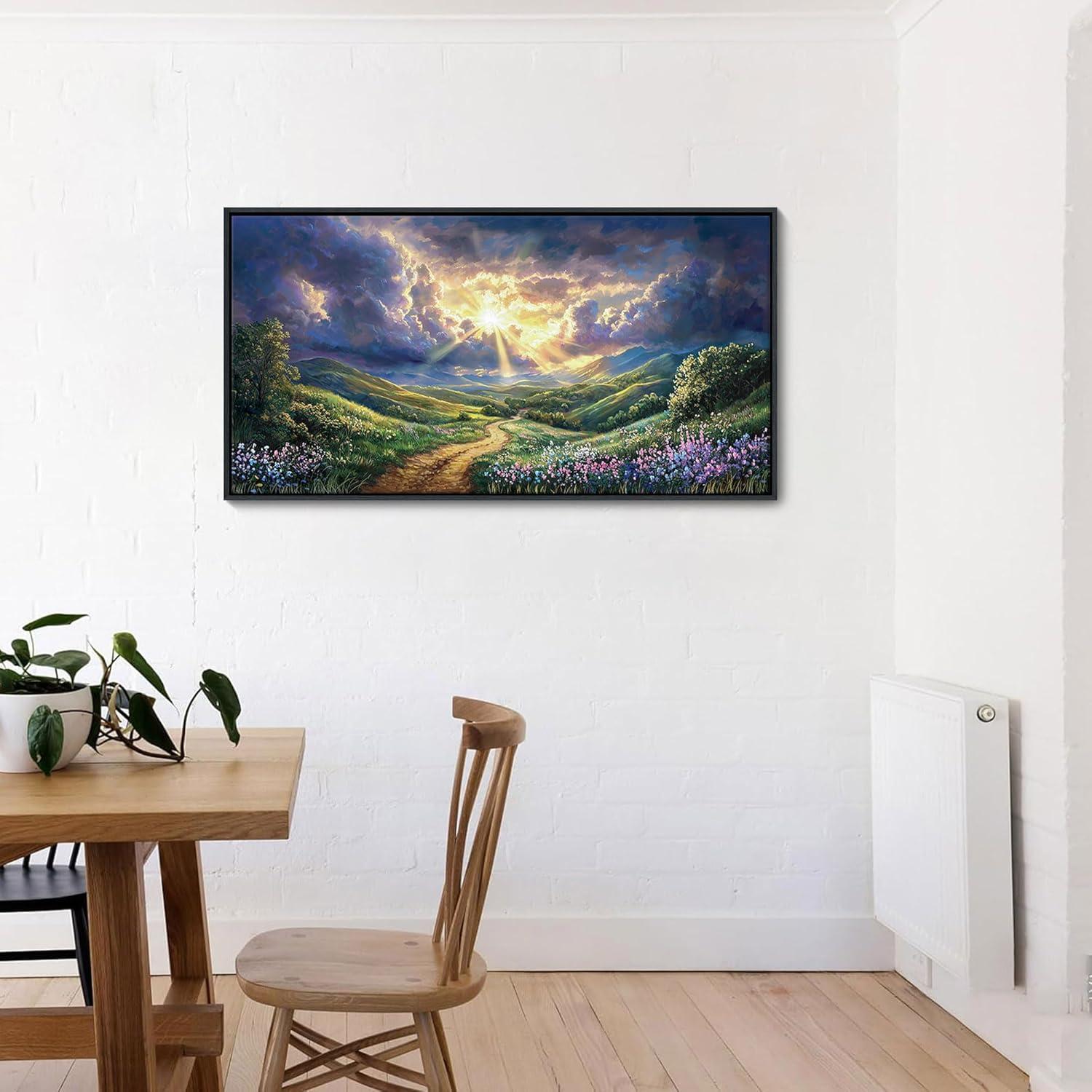 Arte de Pared Enmarcado HKDGOKA Paisajístico 101.6x50.8 cm