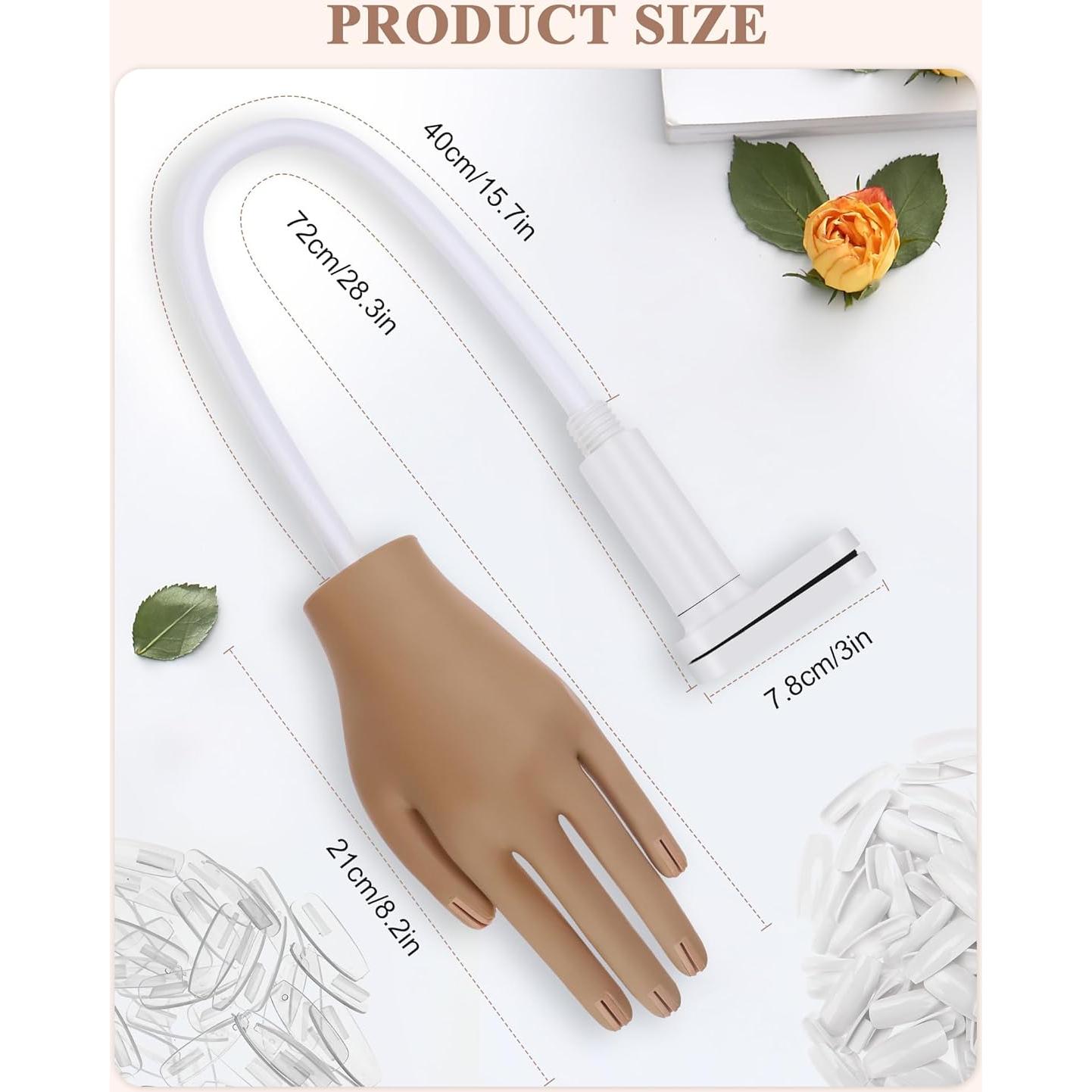 Mano de Práctica para Uñas Acrílicas Difenni 34.8x16cm