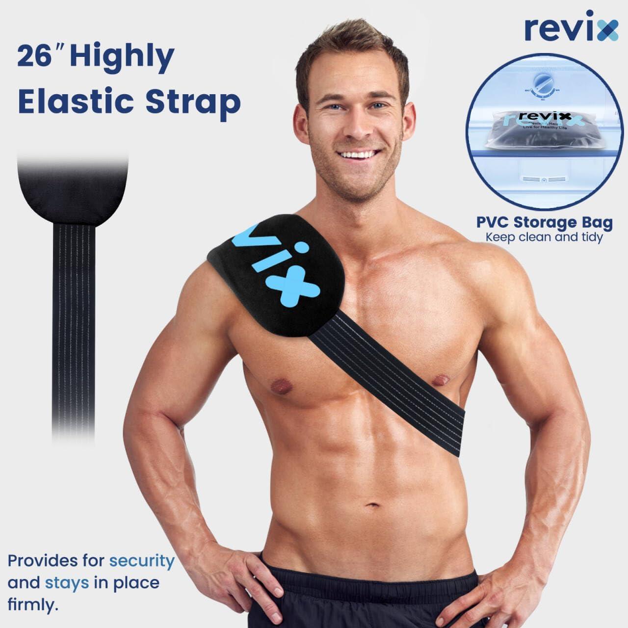 Paquete de Hielo Reutilizable REVIX - Set de 5 Piezas para Terapia Fría y Caliente