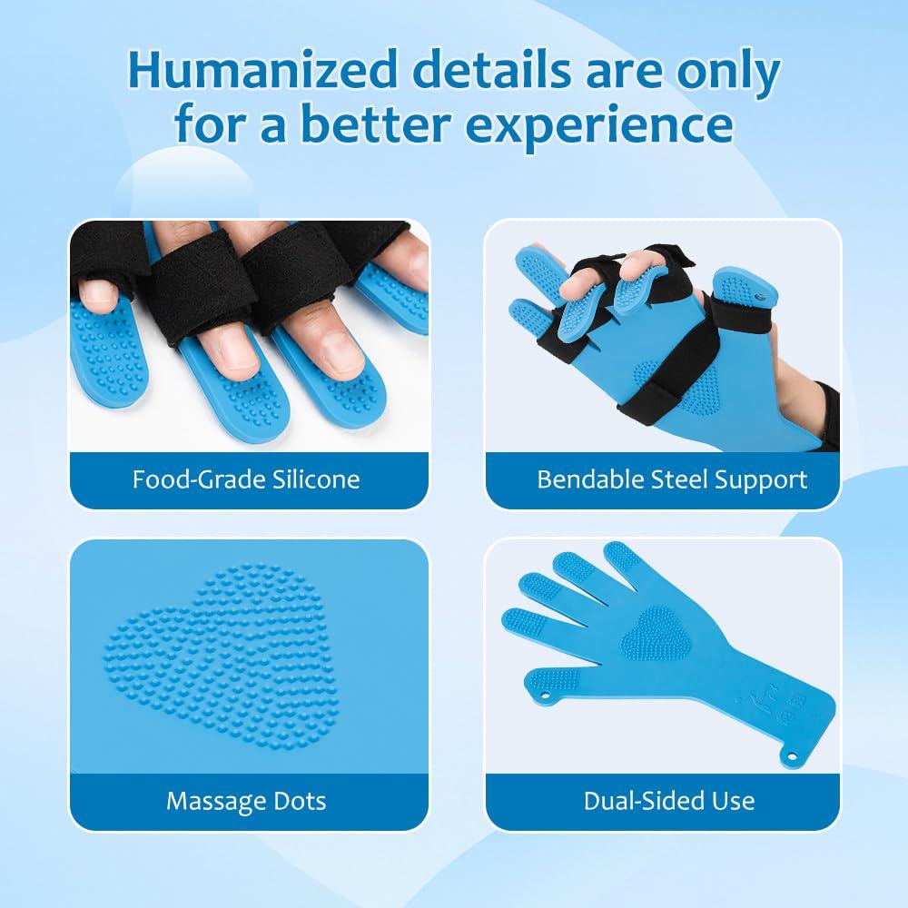 Férula de Mano en Reposo BIANRIYILIAO Ajustable para Espasticidad M