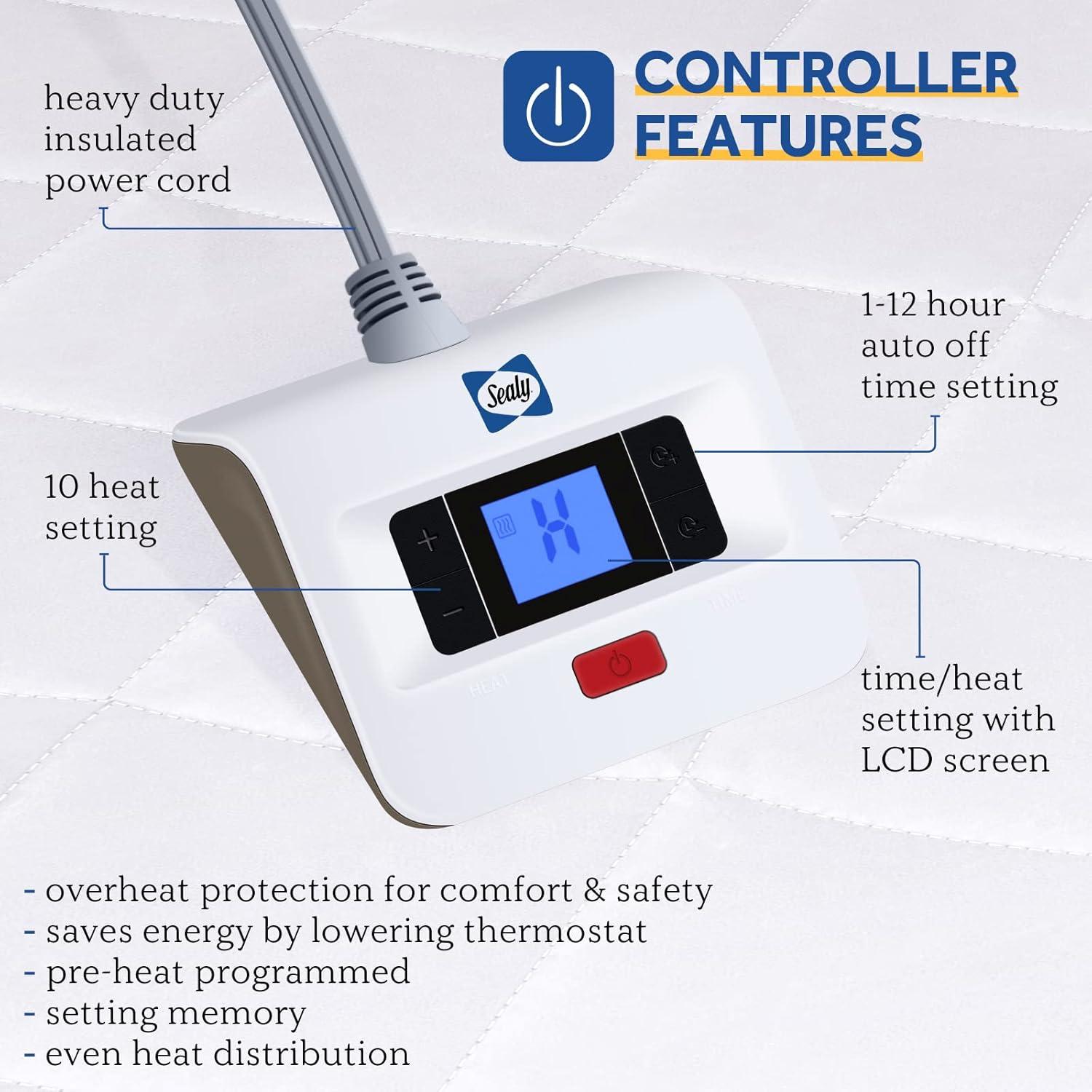 Almohadilla Térmica Sealy Individual 99x191 cm con Controlador
