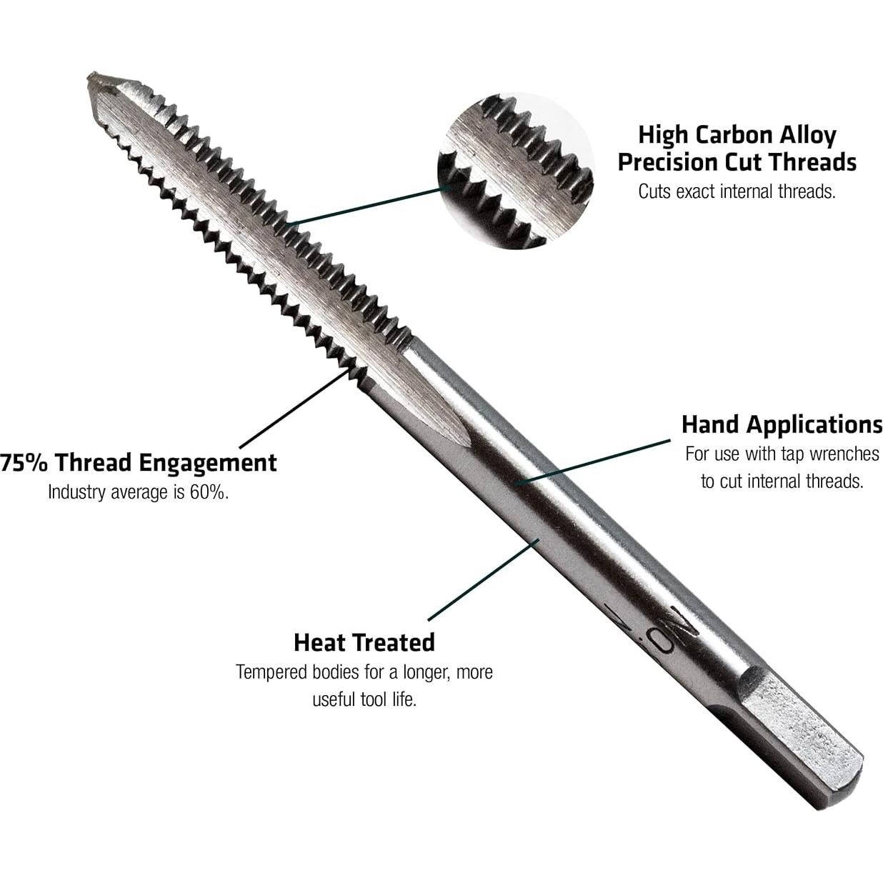 Broca y Macho de Tornillo Century 95305, 8-32NC, 1 Cuenta