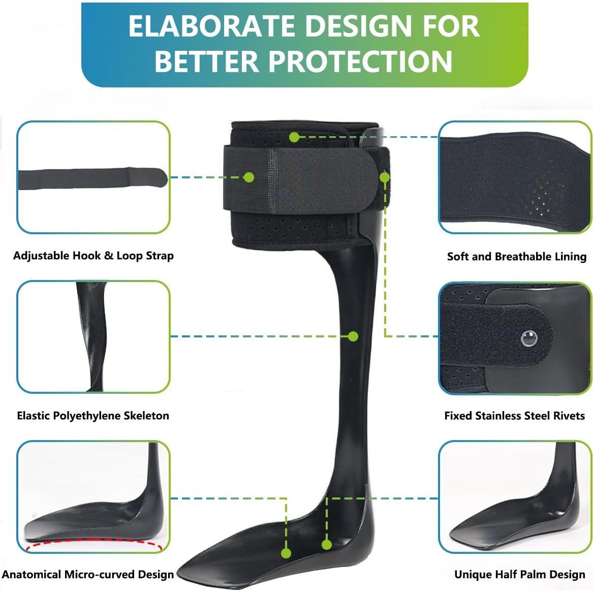 Férula AFO para Pie Caído Komzer - Soporte Ligero Izquierdo
