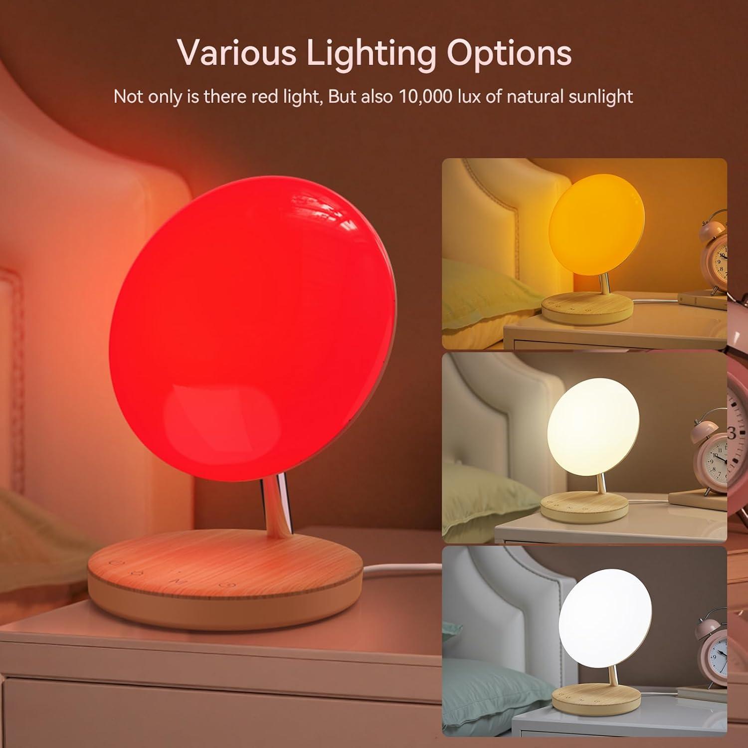 Lámpara Nocturna Luz Roja 670nm Ajustable USB COMSYNC