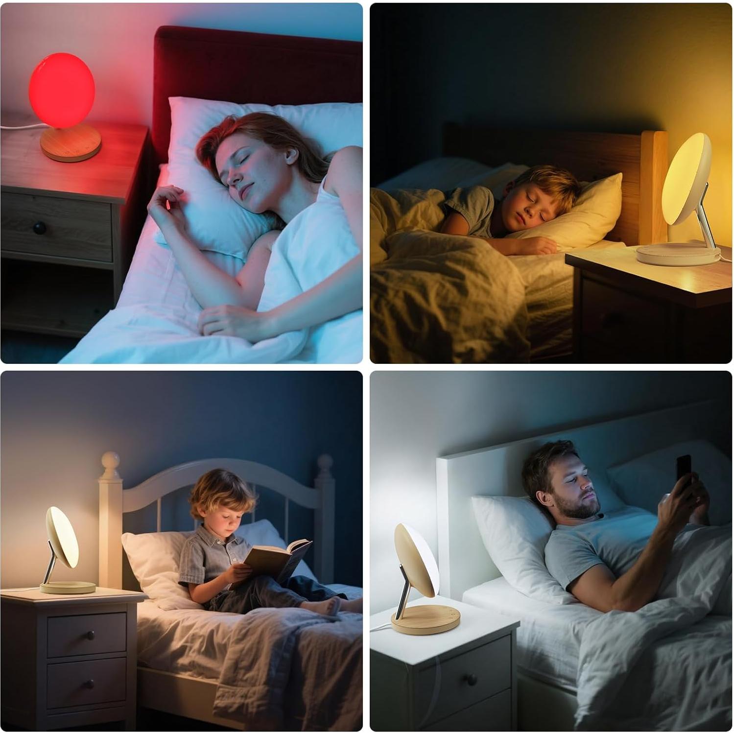 Lámpara Nocturna Luz Roja 670nm Ajustable USB COMSYNC